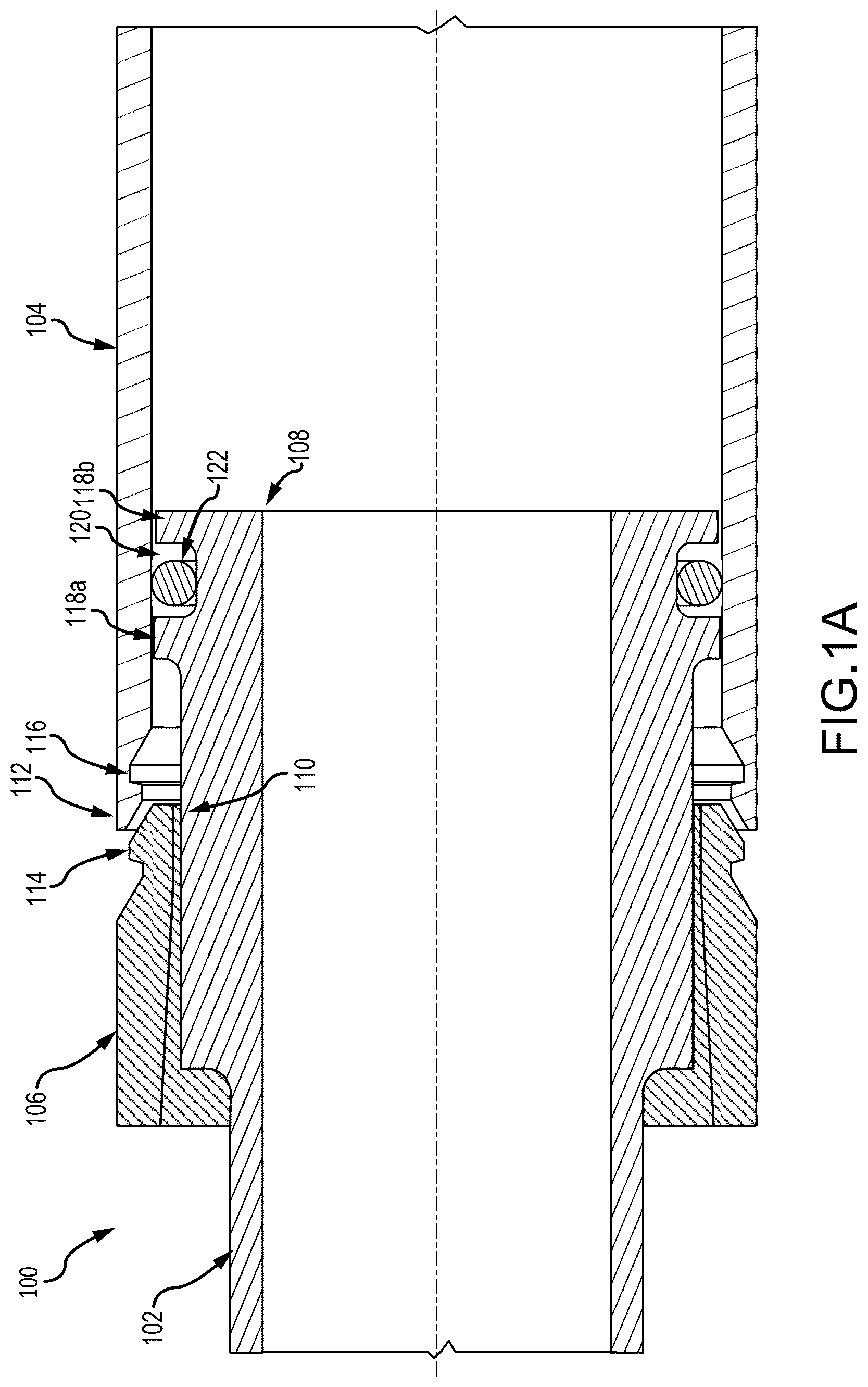 Patent US12504106 Figure 1 – Low clearance fluid coupling