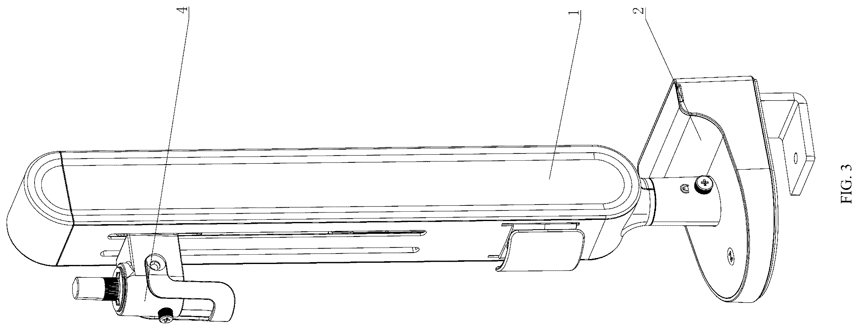 Patent US12504110 Figure 3 – Display support facilitating multi-directional adjustment and being telescopic