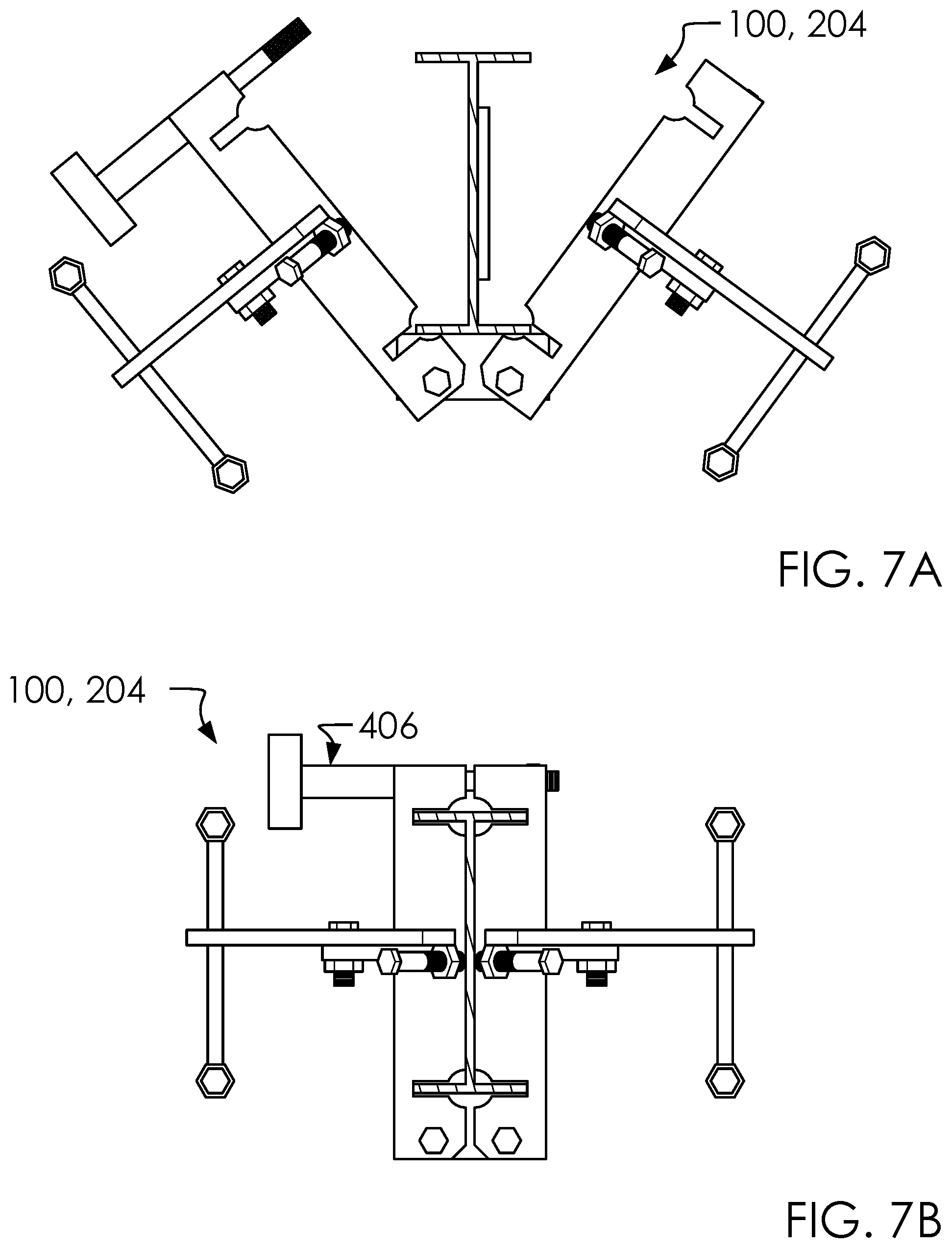 Patent US12504111 Figure 7 – I-beam support system and method of use