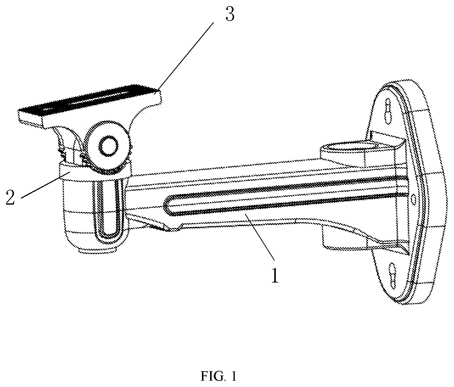 Patent US12504113 — Multidirectional adjustment support and camera device — Figure 1