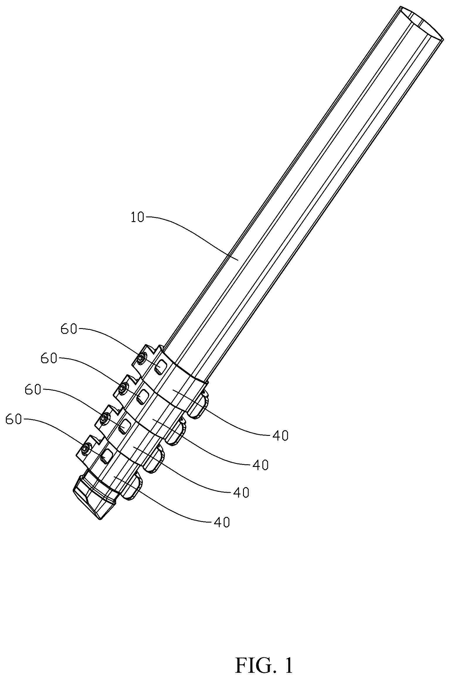 Patent US12504115 Figure 1 – Easy-to-assemble telescopic leg tube structure of support frame and support frame