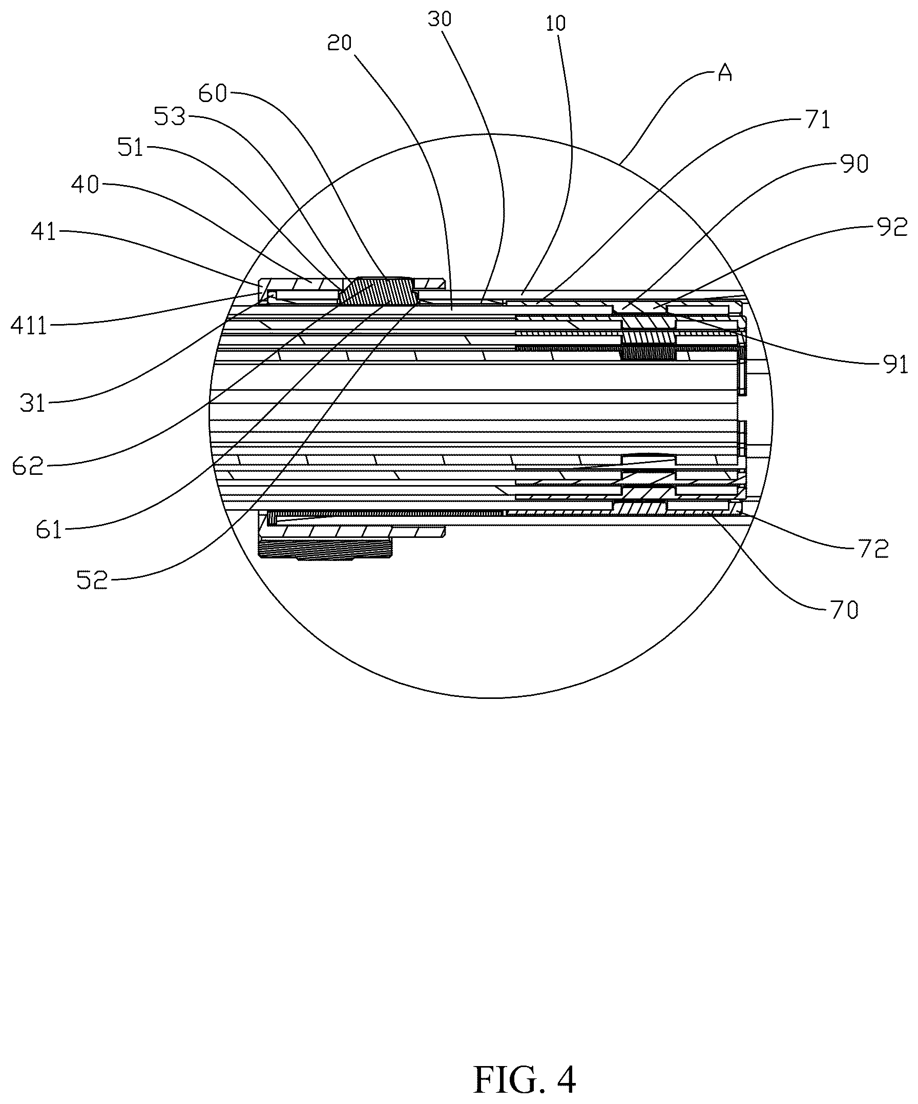 Patent US12504115 Figure 4 – Easy-to-assemble telescopic leg tube structure of support frame and support frame