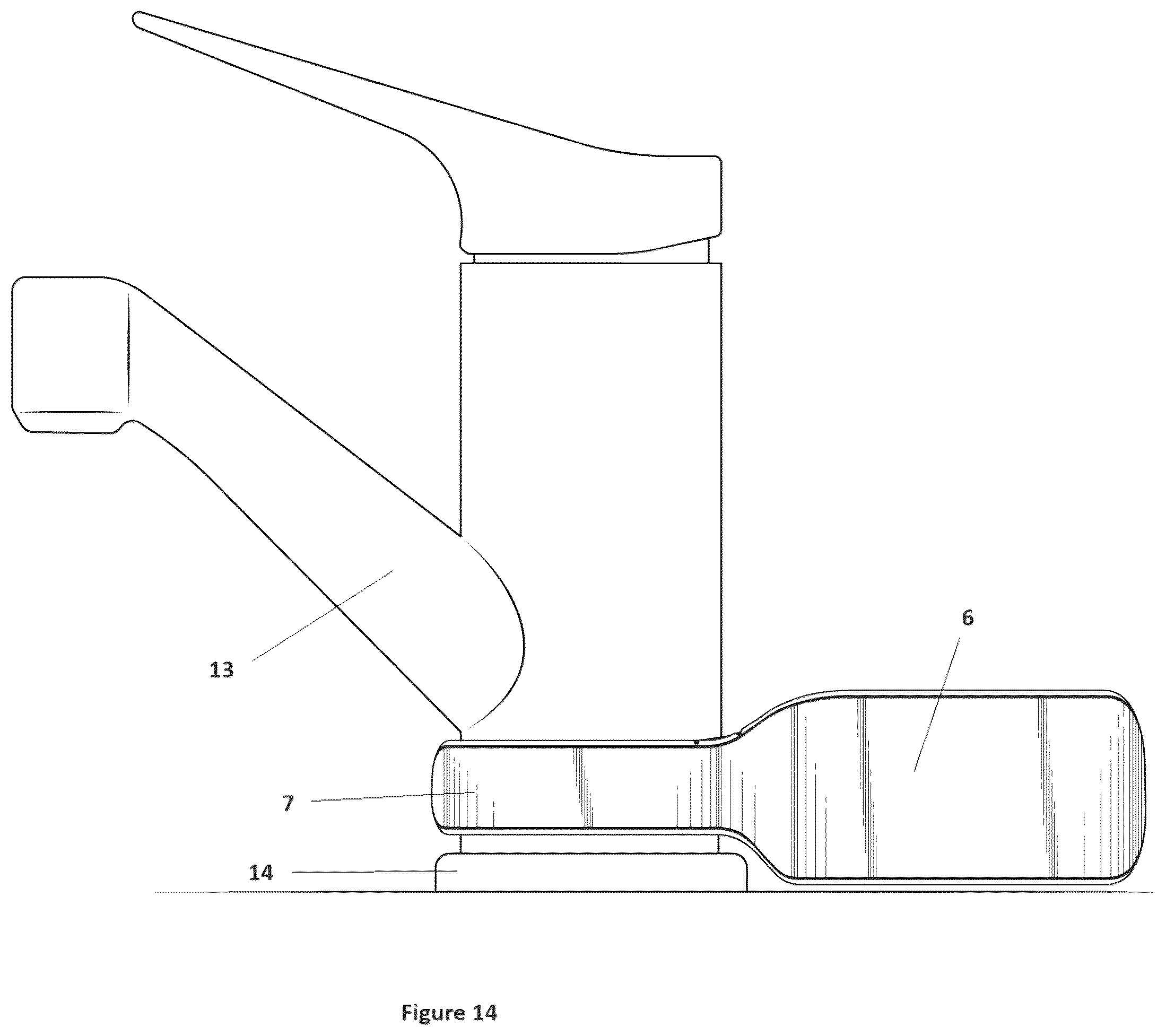 Patent US12504118 Figure 11 – Soap swivel caddy