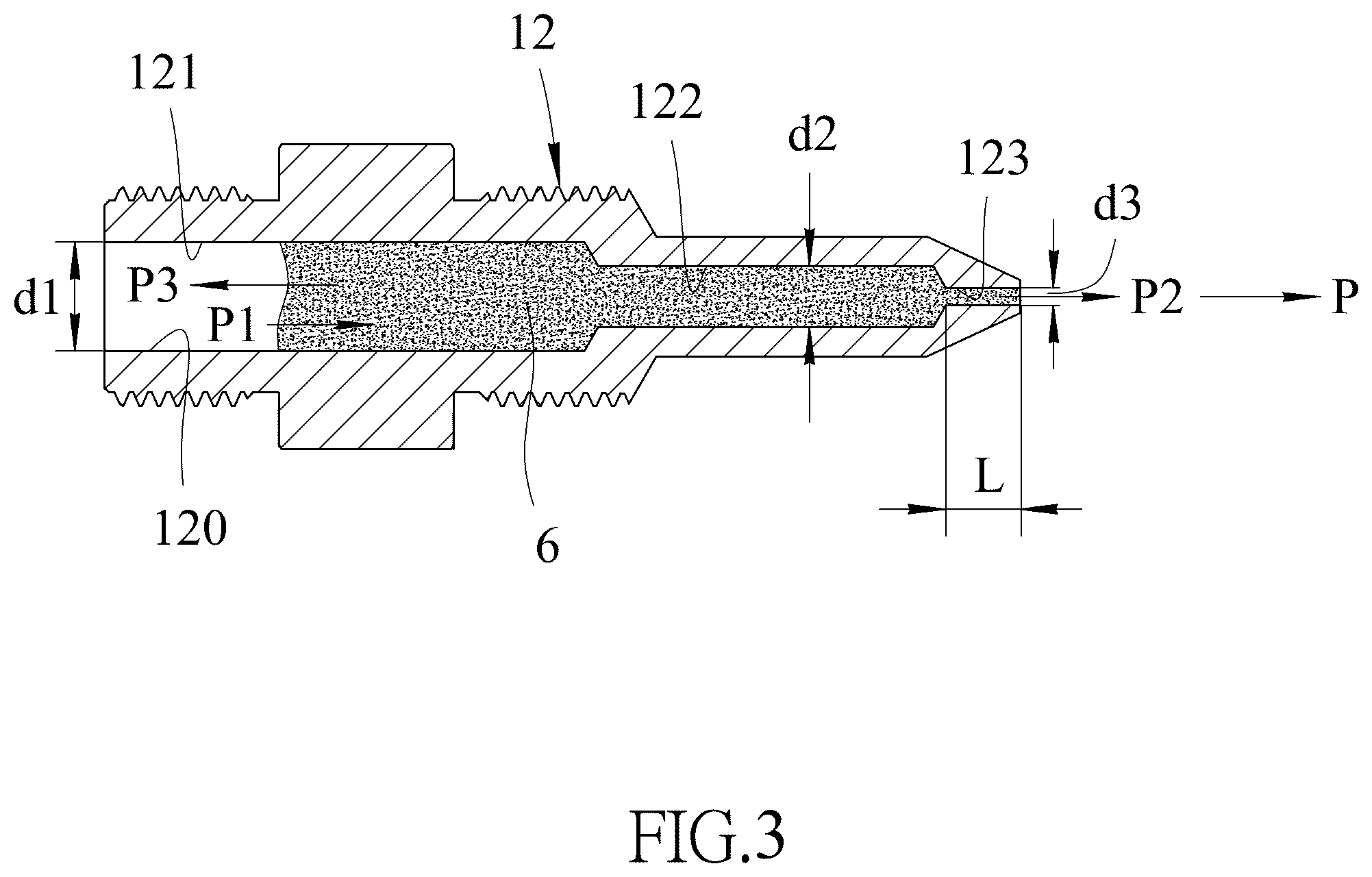 Patent US12504119 Figure 3 – Lubricant atomizing device for grease guns