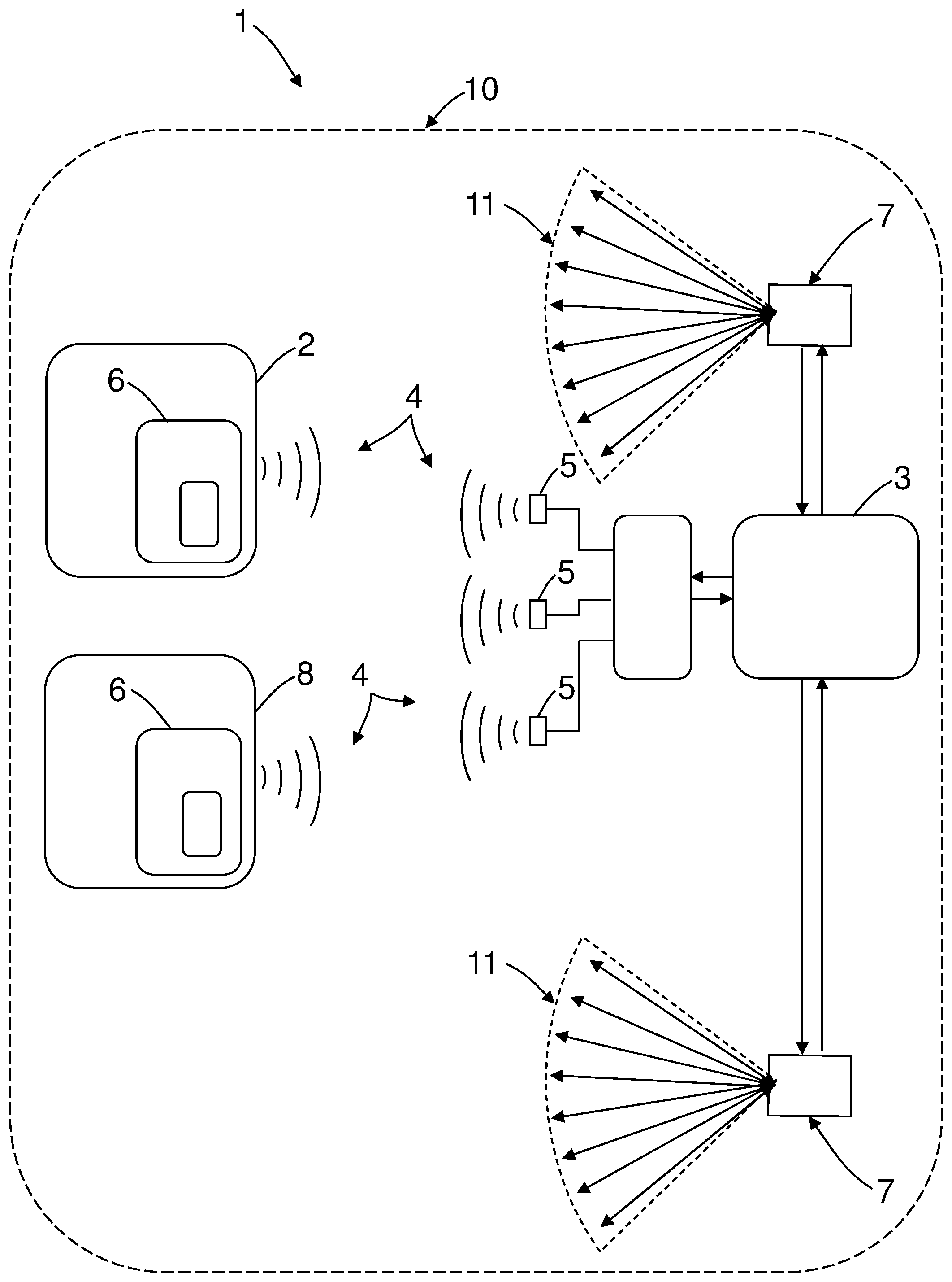 Patent US12504121 Figure 1 – Safety system and method using a safety system