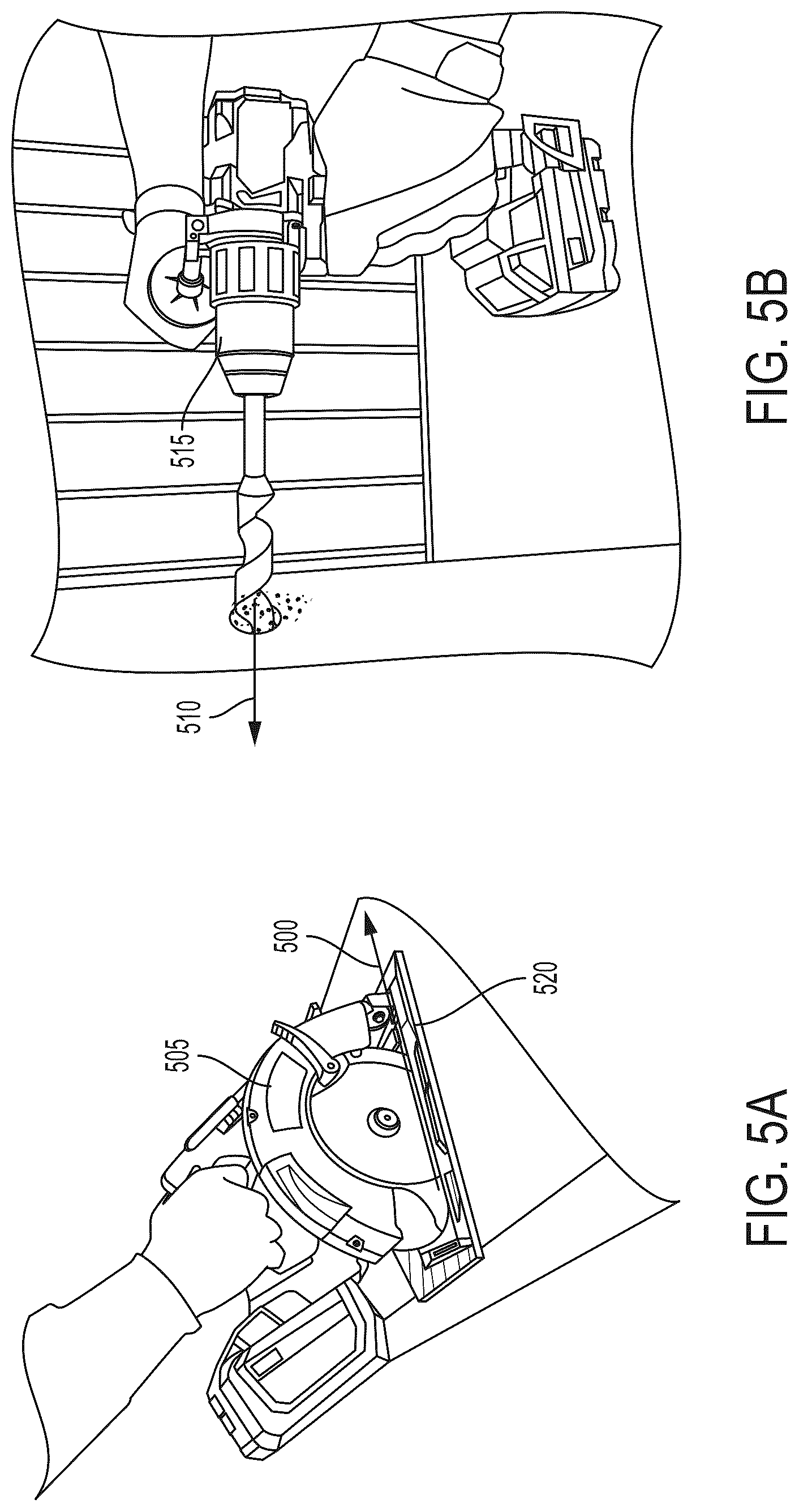 Patent US12504122 Figure 5 – Power tool having object detection
