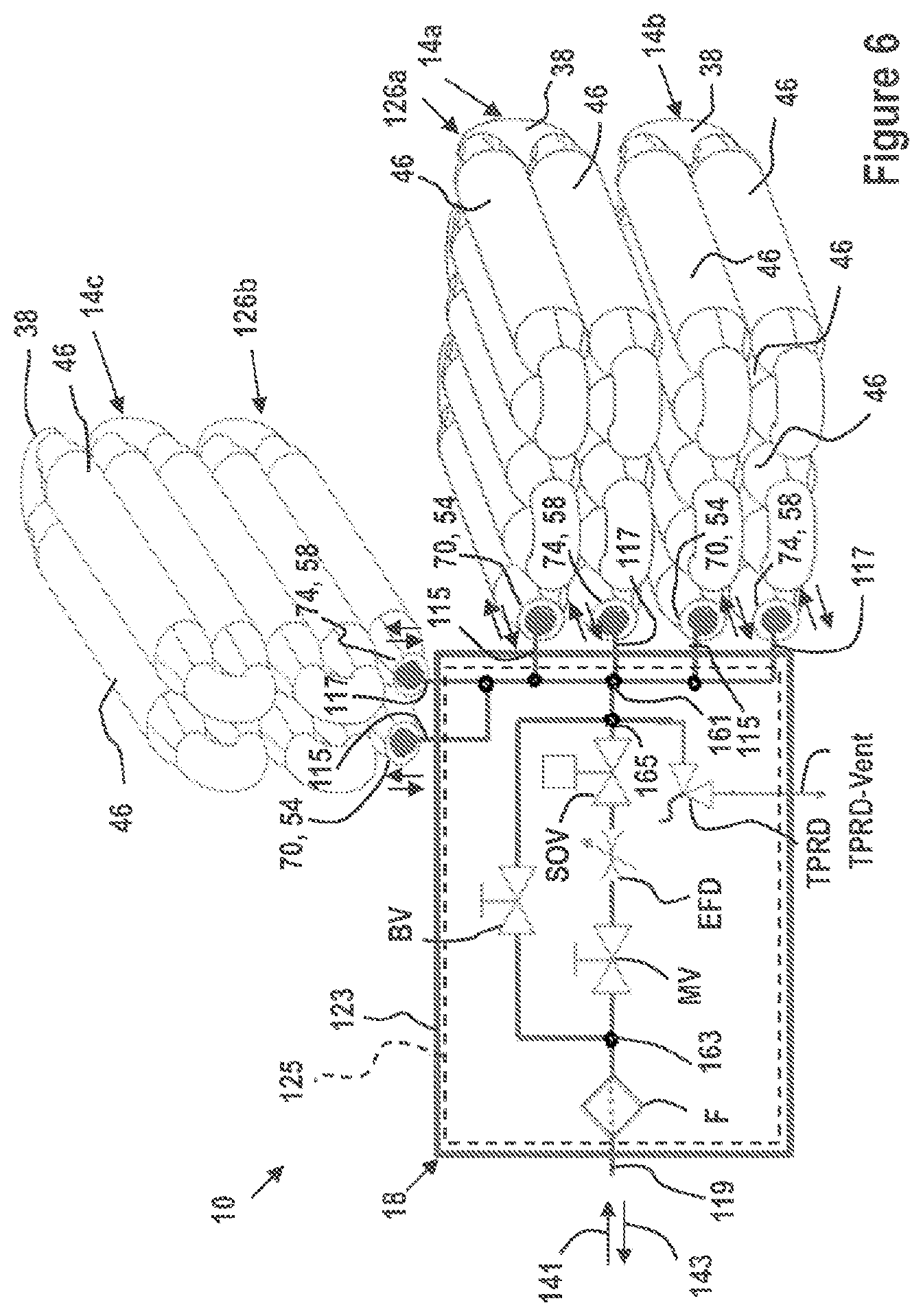 Patent US12504128 Figure 6 – On tank manifold valve assembly