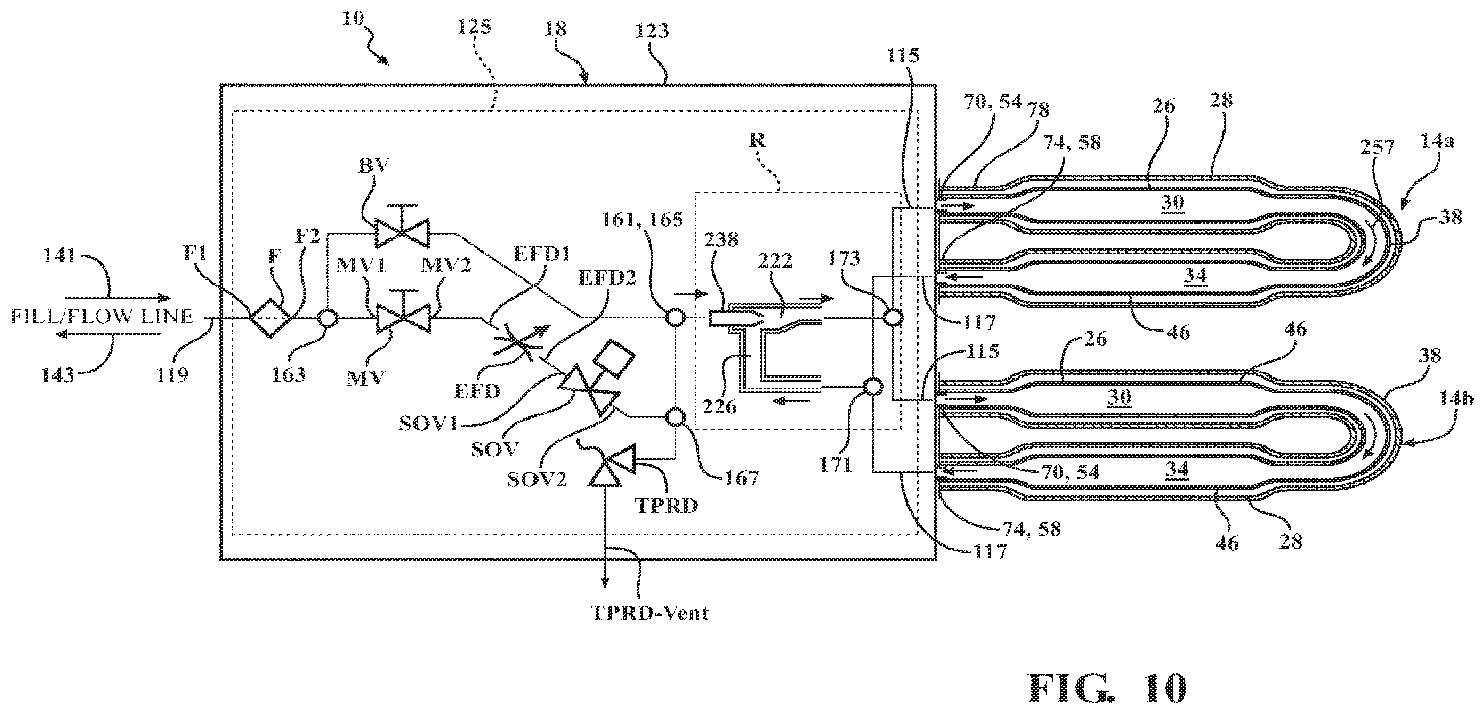 Patent US12504128 Figure 10 – On tank manifold valve assembly