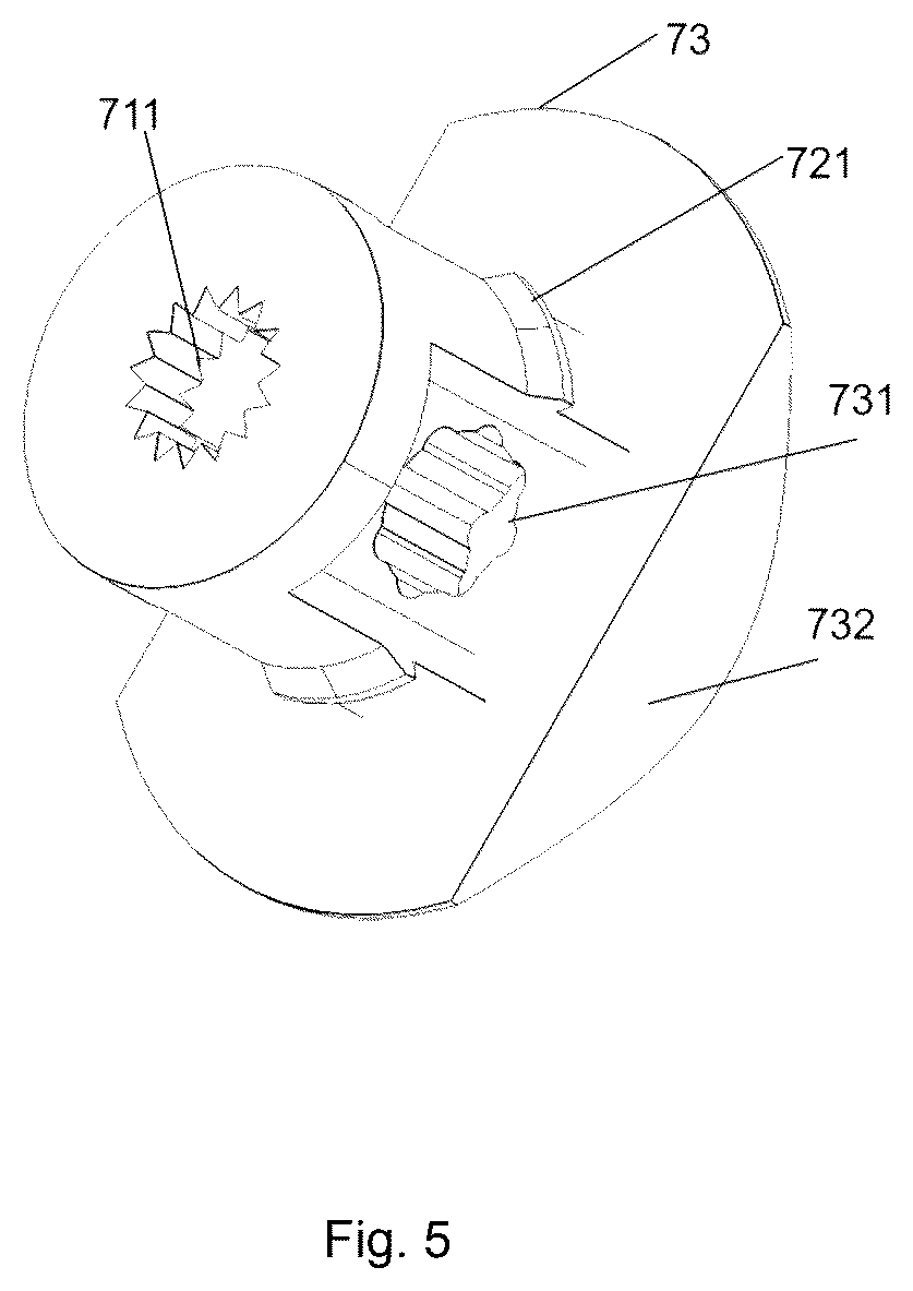 Patent US12504130 Figure 5 – Lighting apparatus with switch rotating ring at bottom of edison cap