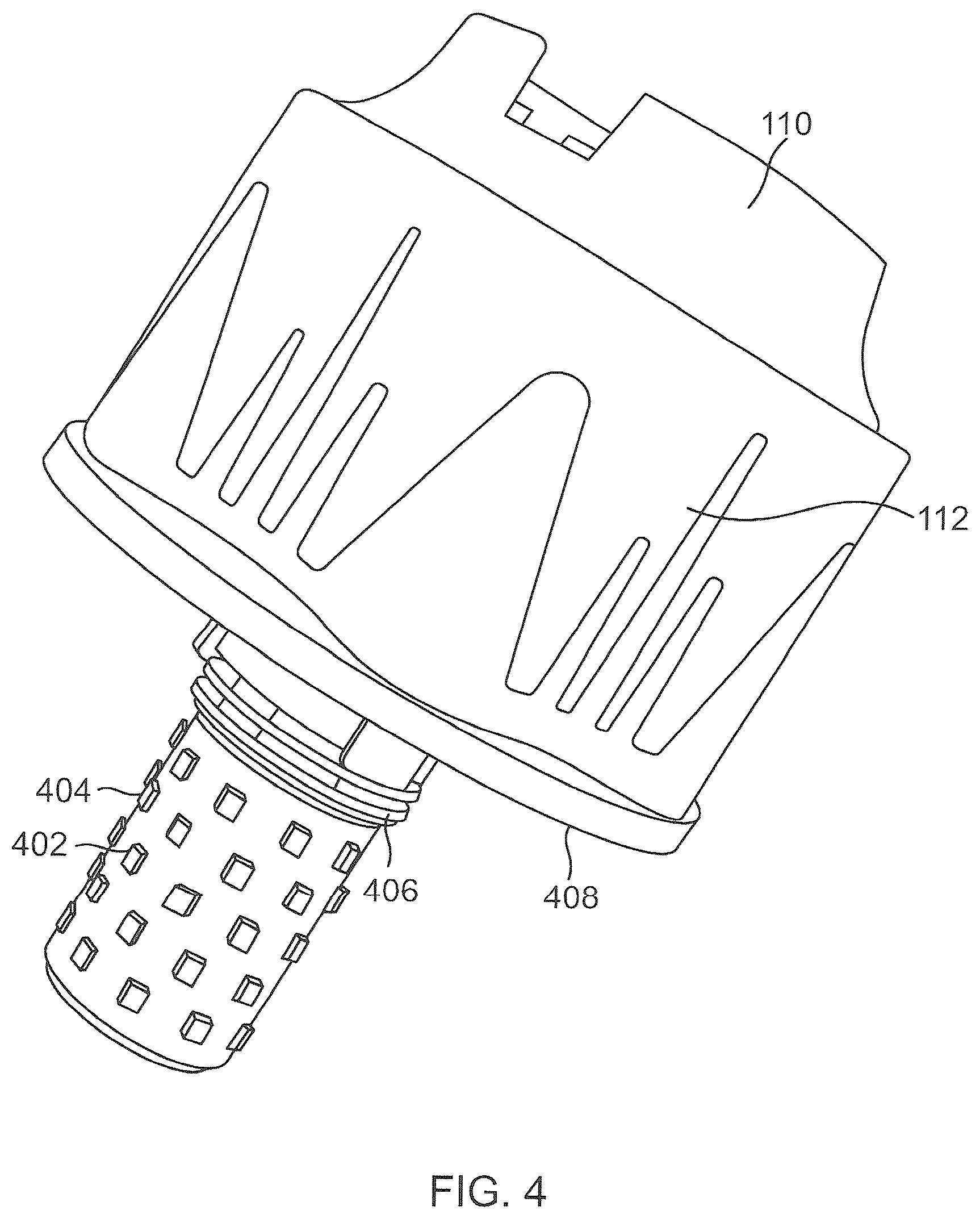Patent US12504131 Figure 4 – Resilient and portable lightbulb