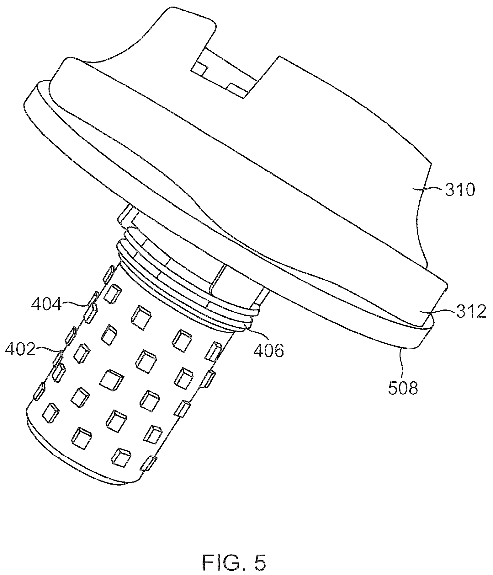 Patent US12504131 Figure 5 – Resilient and portable lightbulb