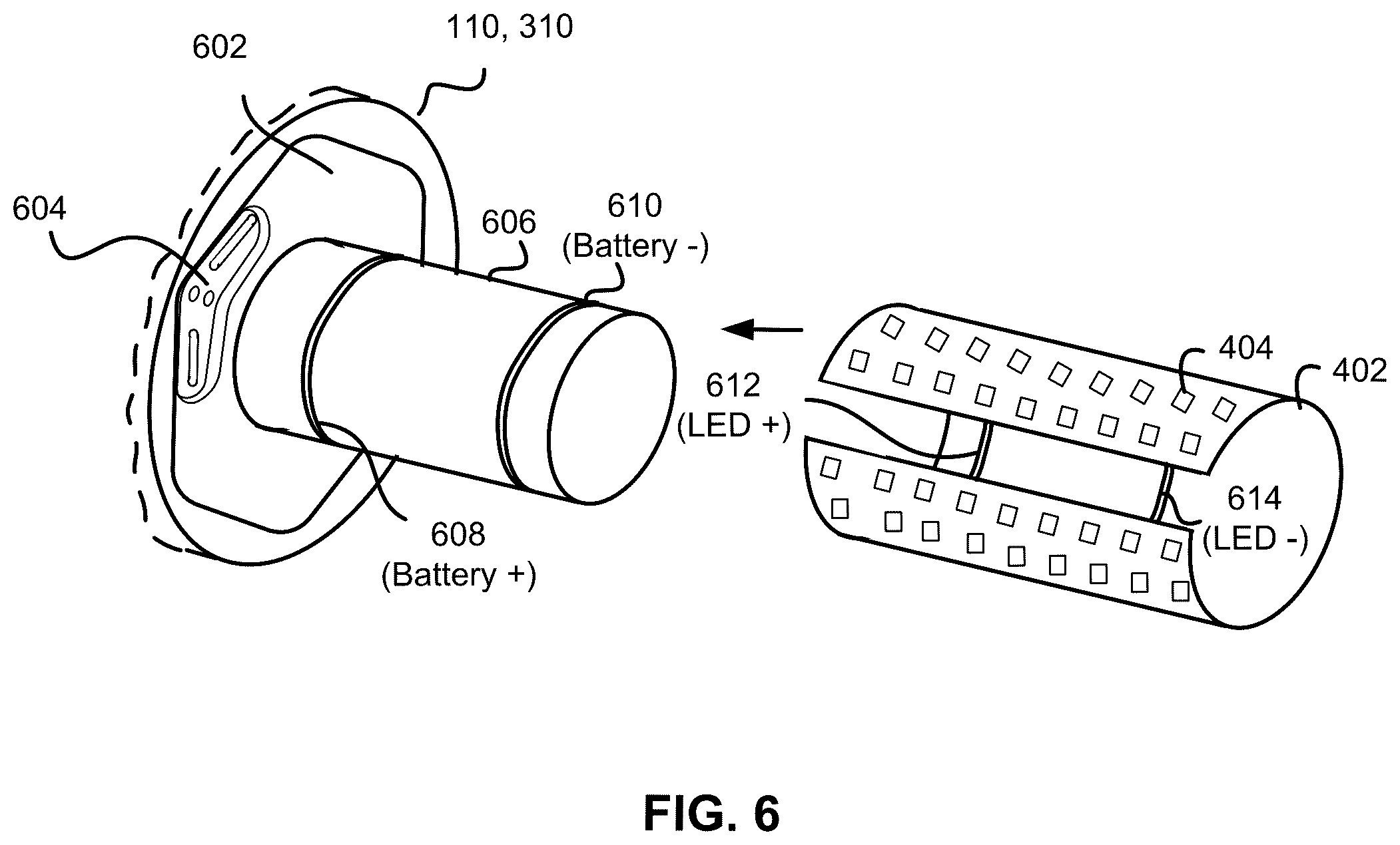 Patent US12504131 Figure 6 – Resilient and portable lightbulb