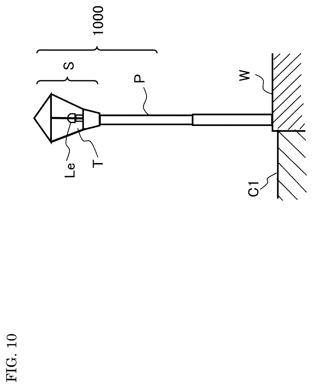 Patent US12504132 Figure 10 – Light-emitting device, lighting appliance, and street light
