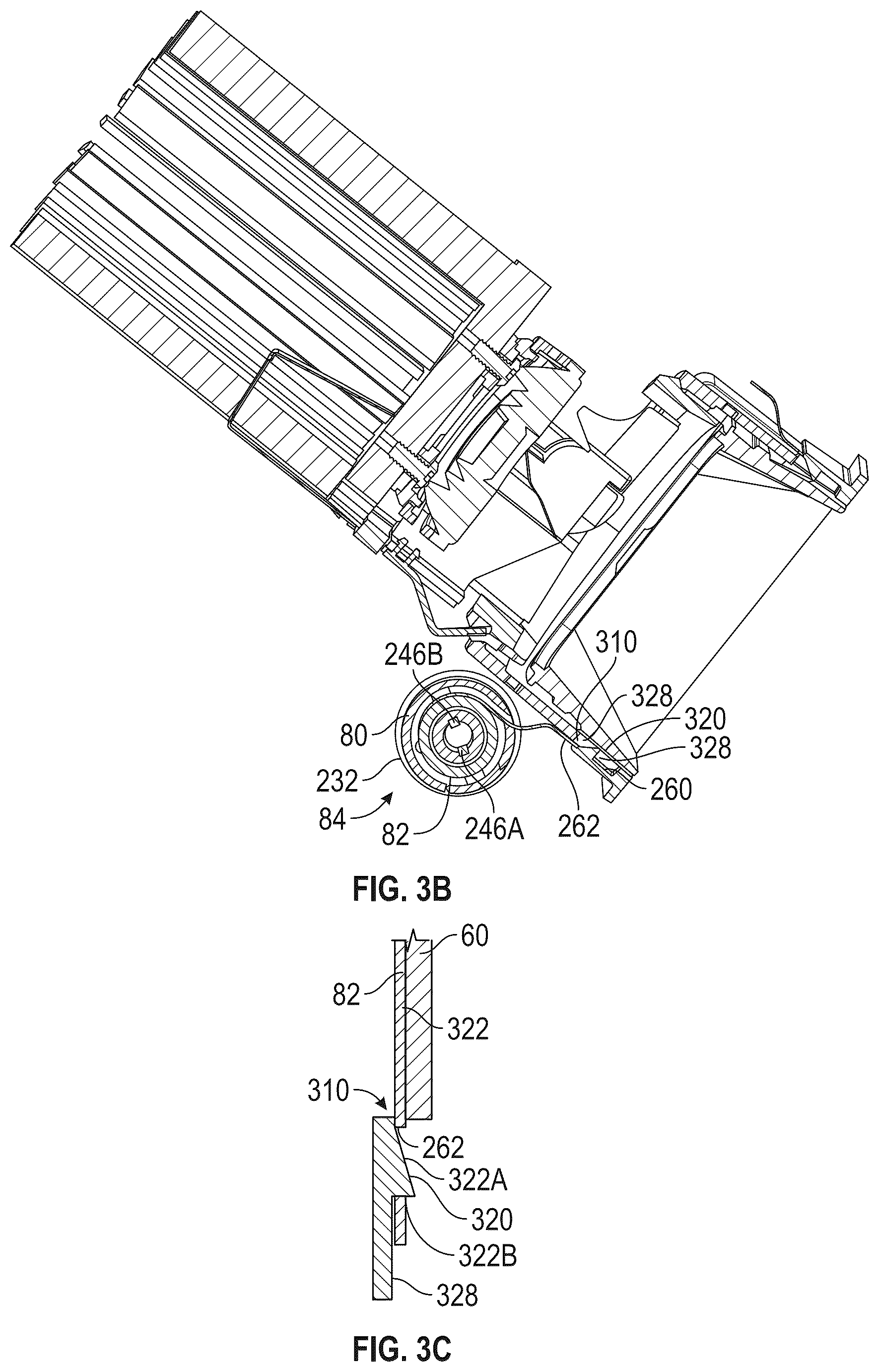 Patent US12504136 Figure 5 – Retention, adjustability and maintenance for a recessed component such as a recessed luminaire