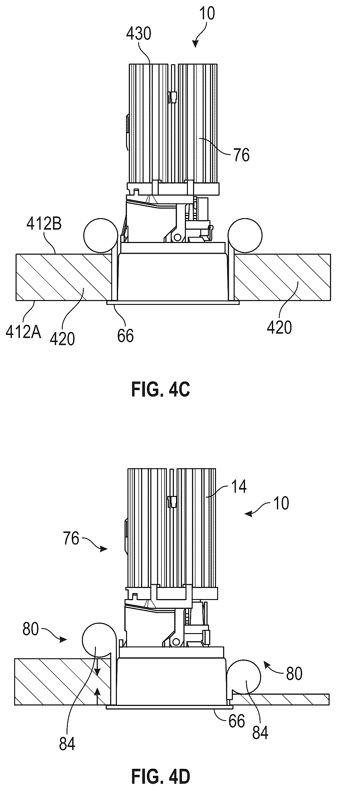 Patent US12504136 Figure 7 – Retention, adjustability and maintenance for a recessed component such as a recessed luminaire