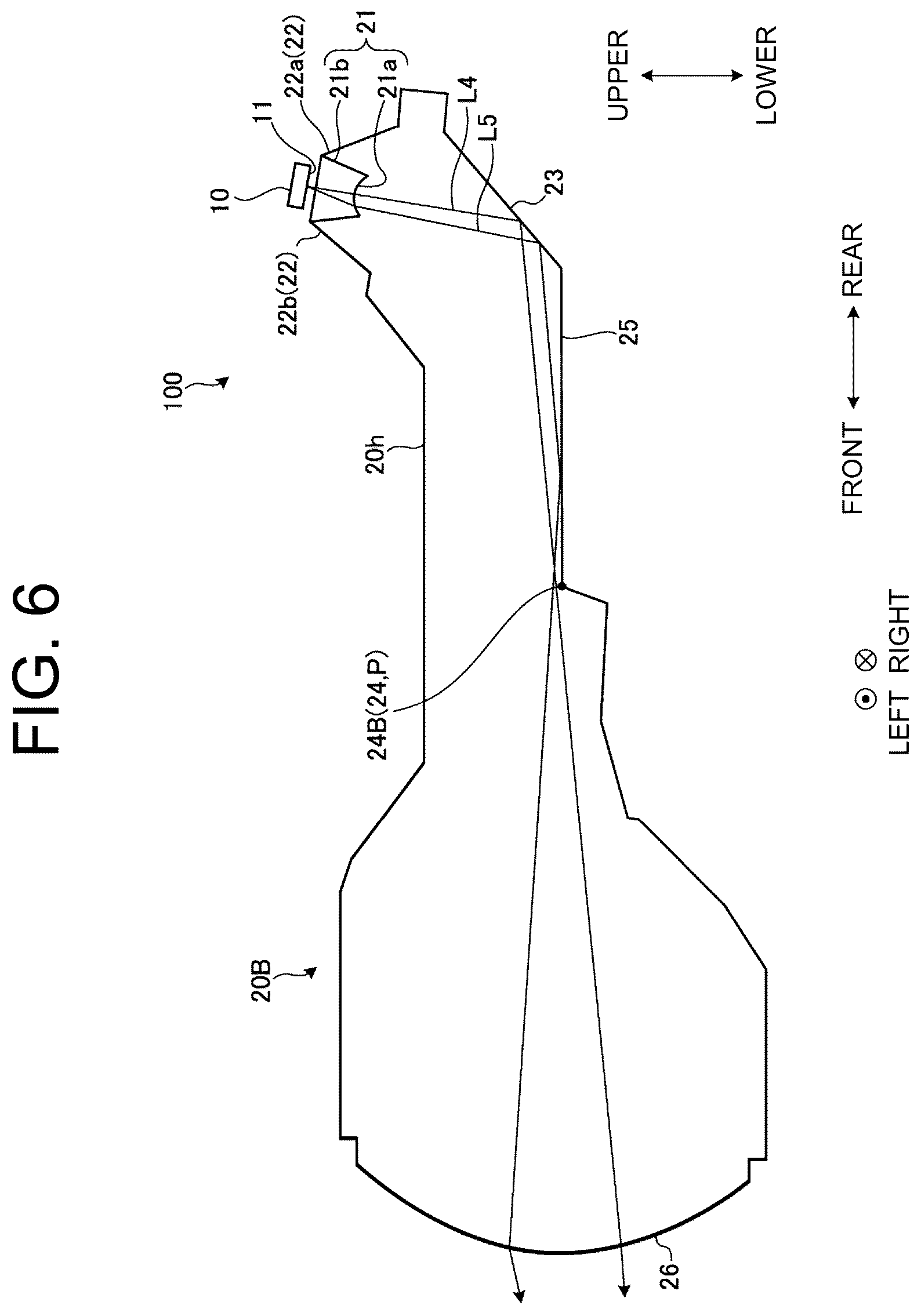 Patent US12504138 Figure 6 – Vehicle light-guiding body and vehicle lighting unit