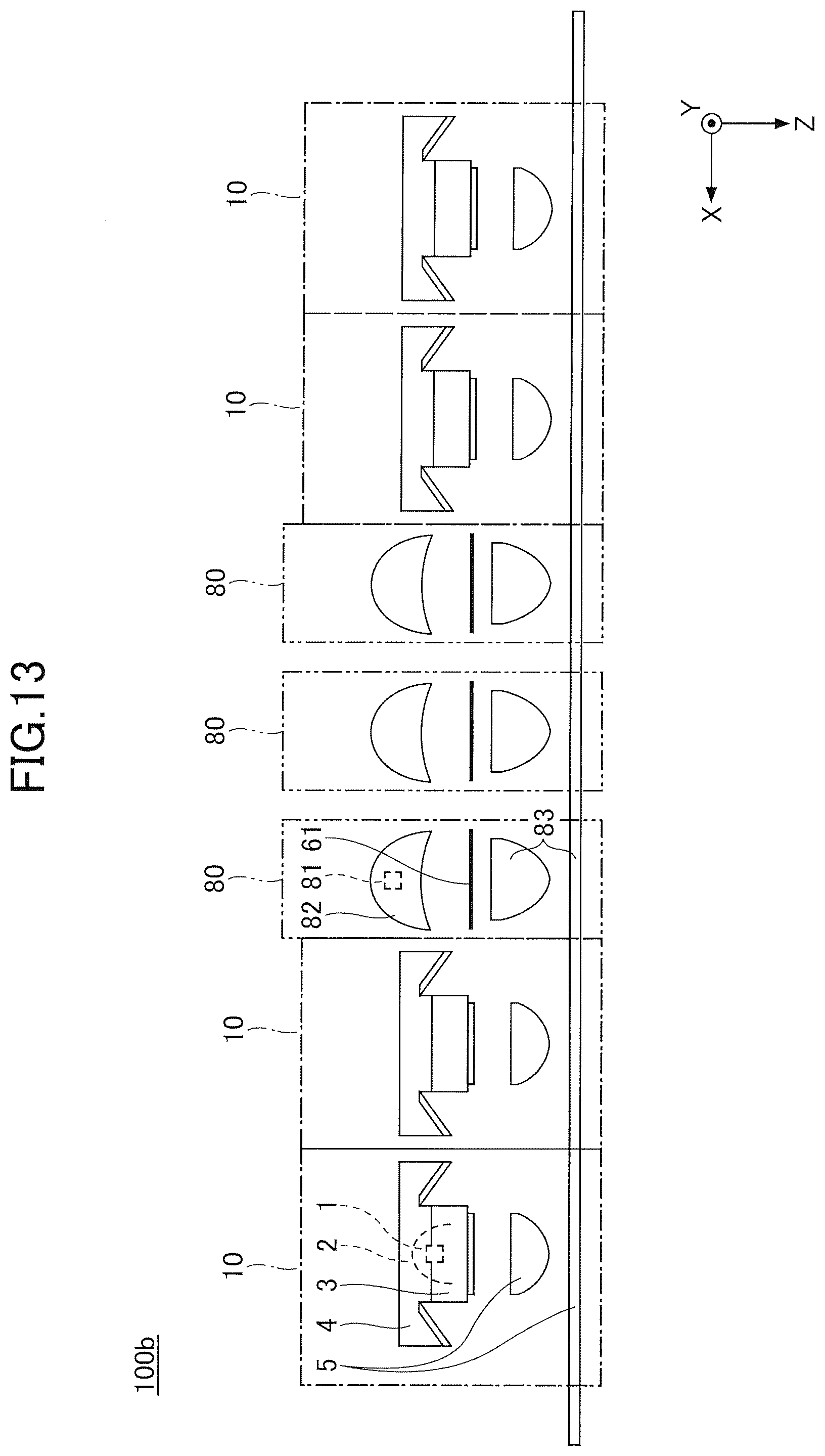 Patent US12504140 Figure 13 – Vehicle lamp