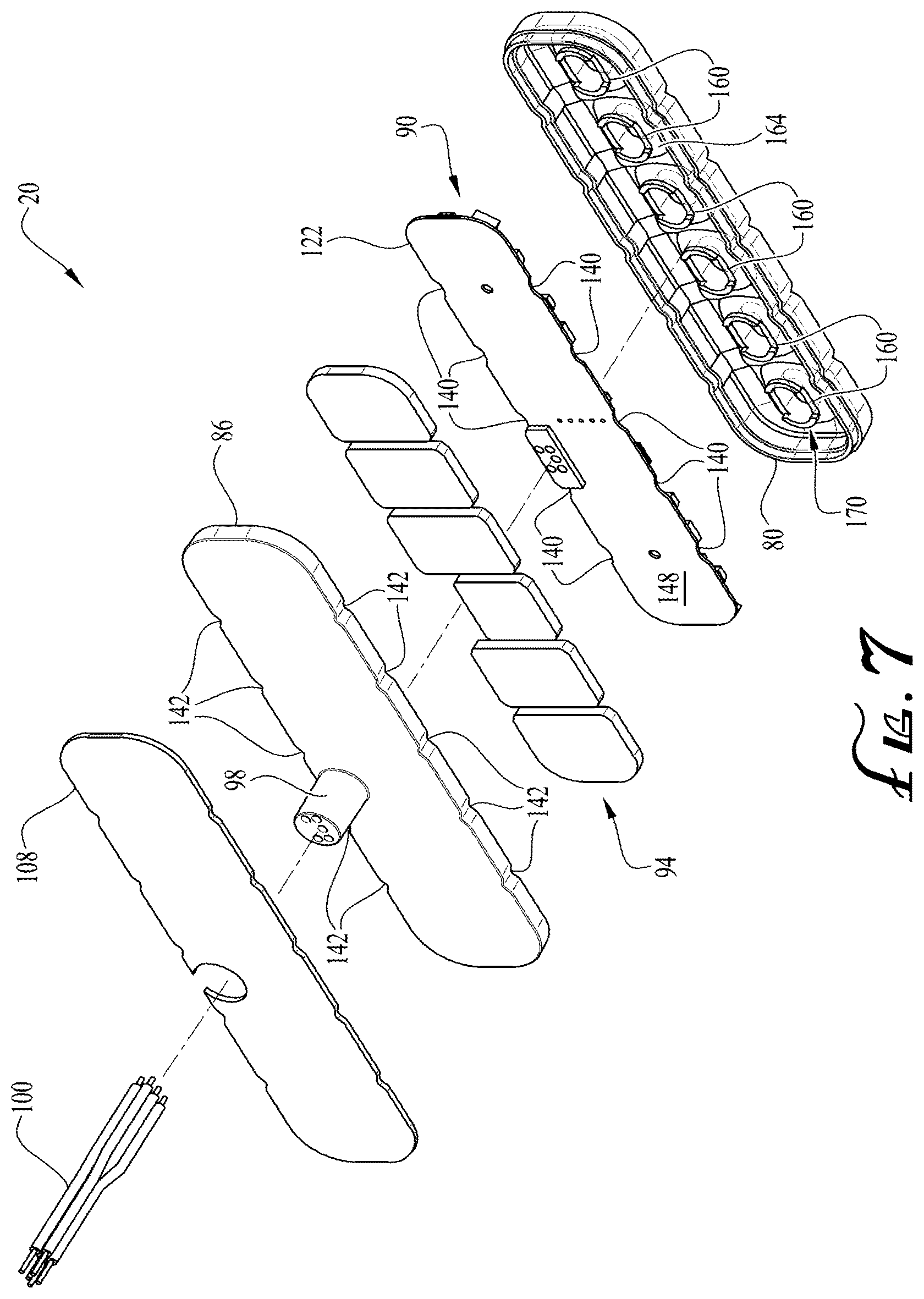 Patent US12504142 Figure 5 – Flexible directional vehicle warning light