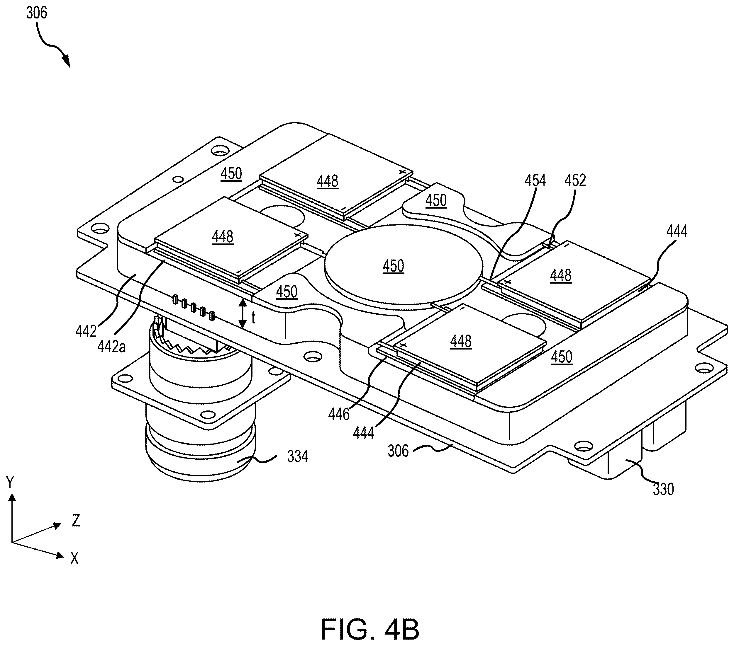 Patent US12504147 Figure 6 – Lighting electronics cooling using high temp TEC with integrated heat sink