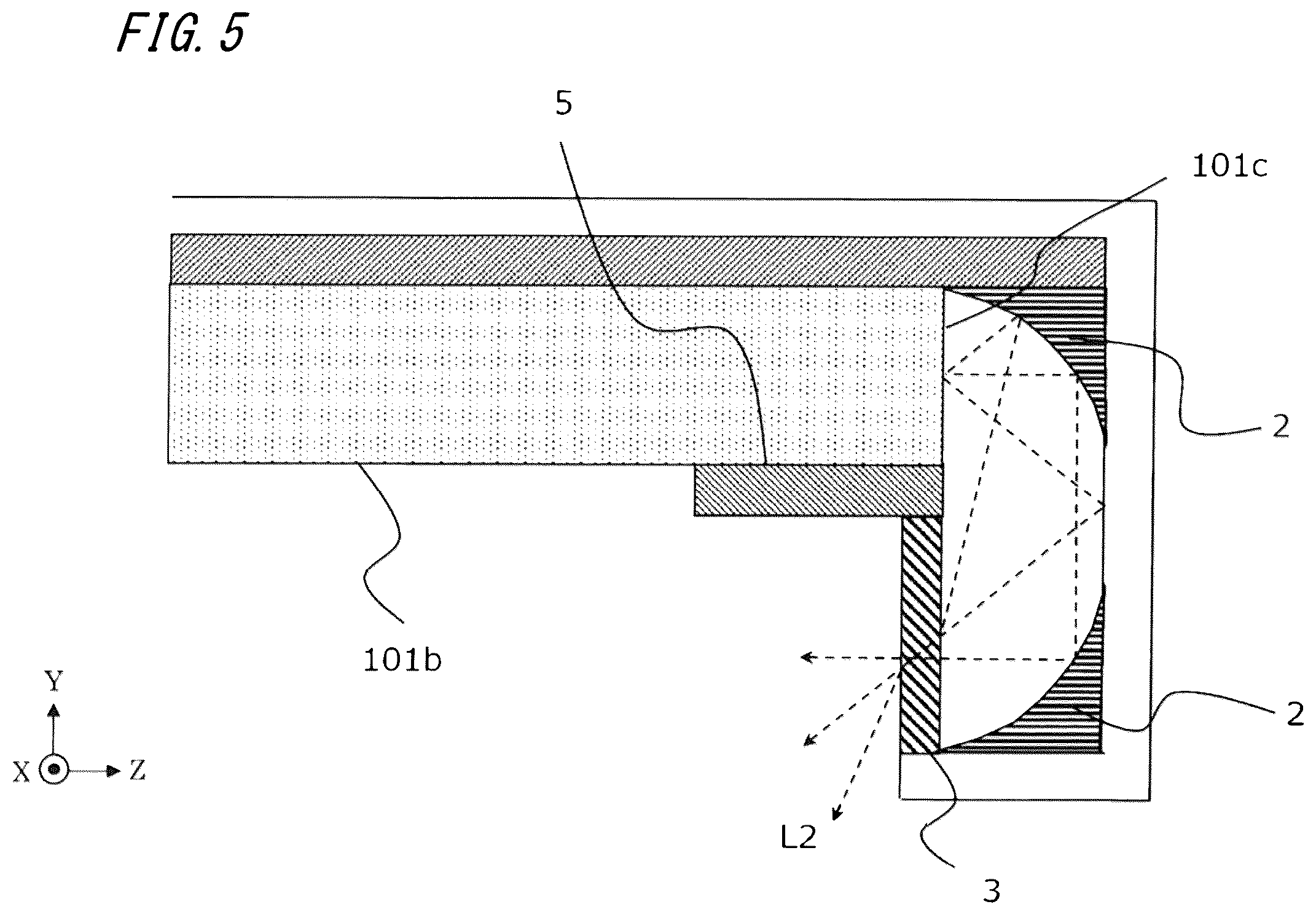 Patent US12504150 Figure 5 – Illumination device