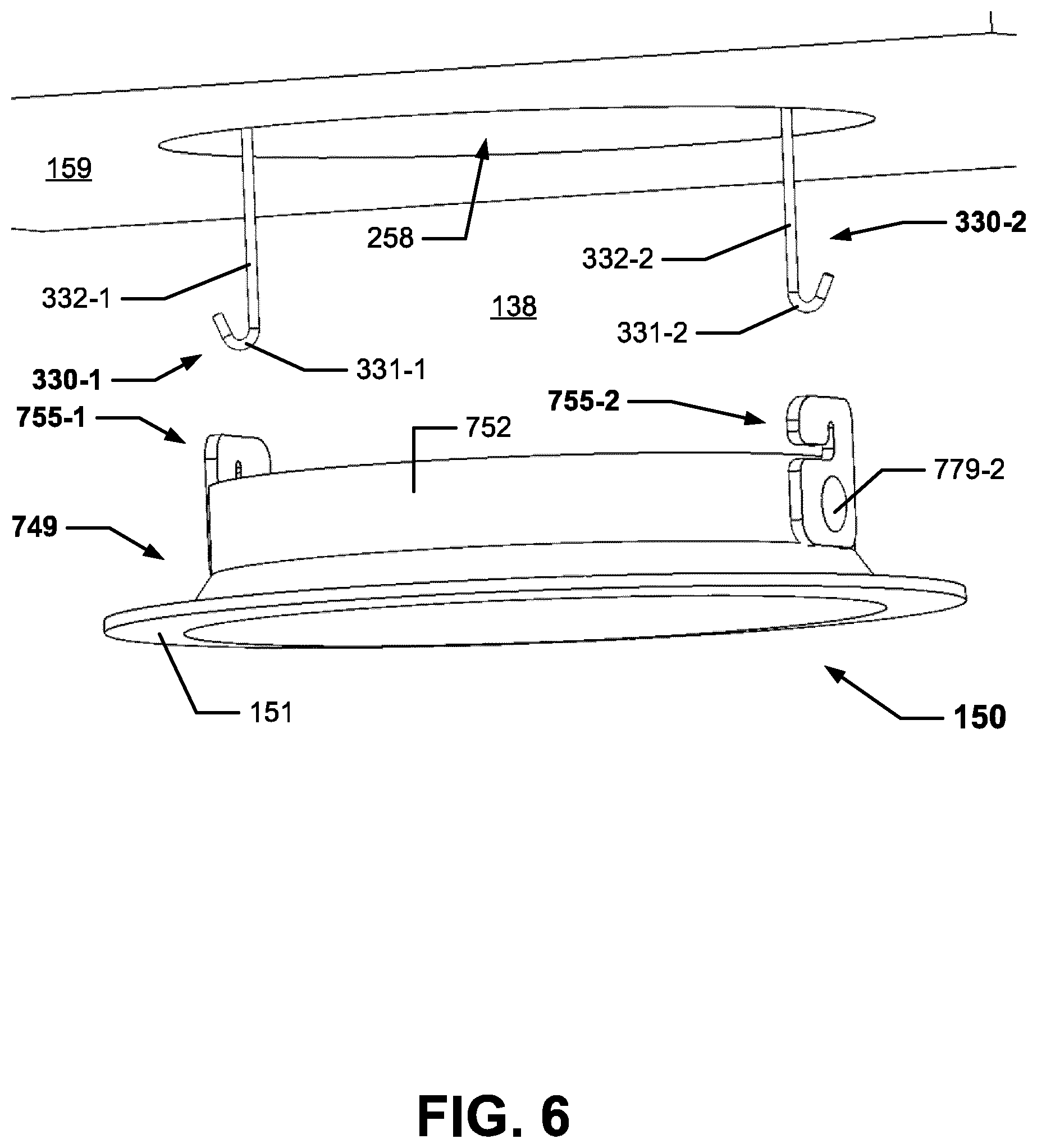 Patent US12504153 Figure 6 – Trim retention assemblies for recessed luminaires