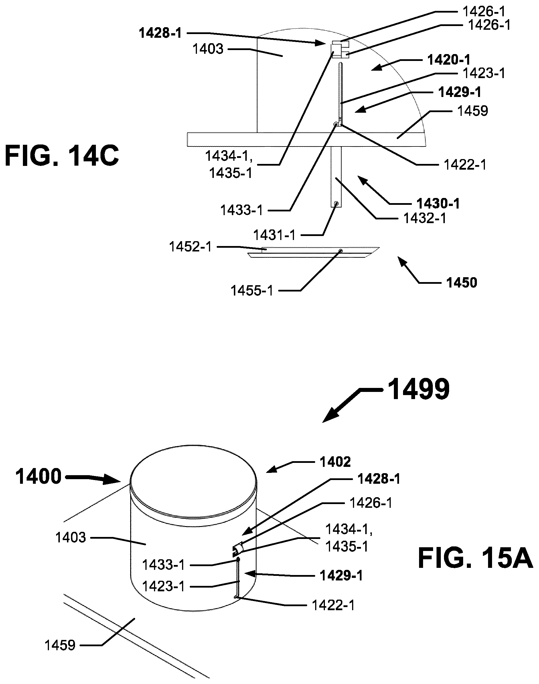 Patent US12504153 Figure 15 – Trim retention assemblies for recessed luminaires