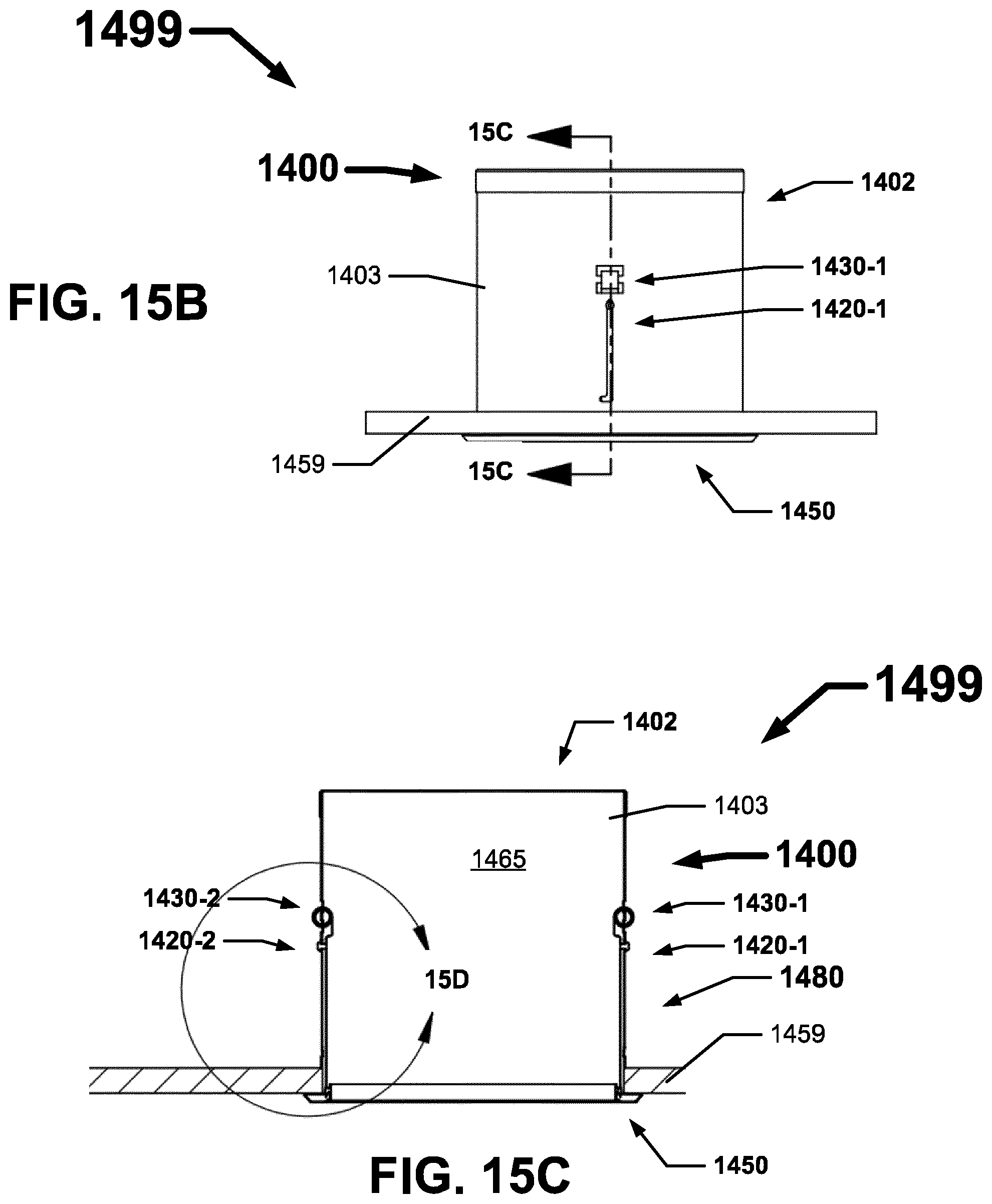Patent US12504153 Figure 16 – Trim retention assemblies for recessed luminaires
