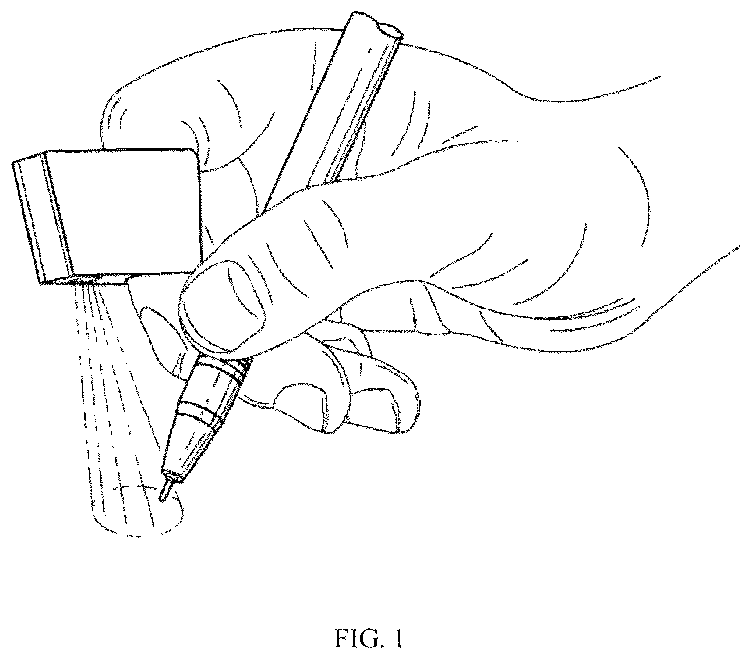 Patent US12504155 Figure 1 – Finger lamp structure