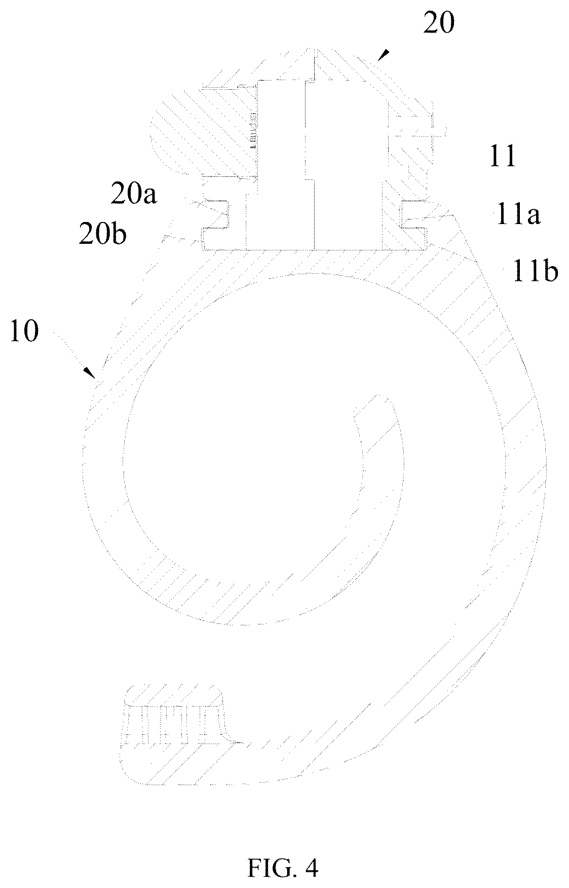 Patent US12504155 Figure 4 – Finger lamp structure