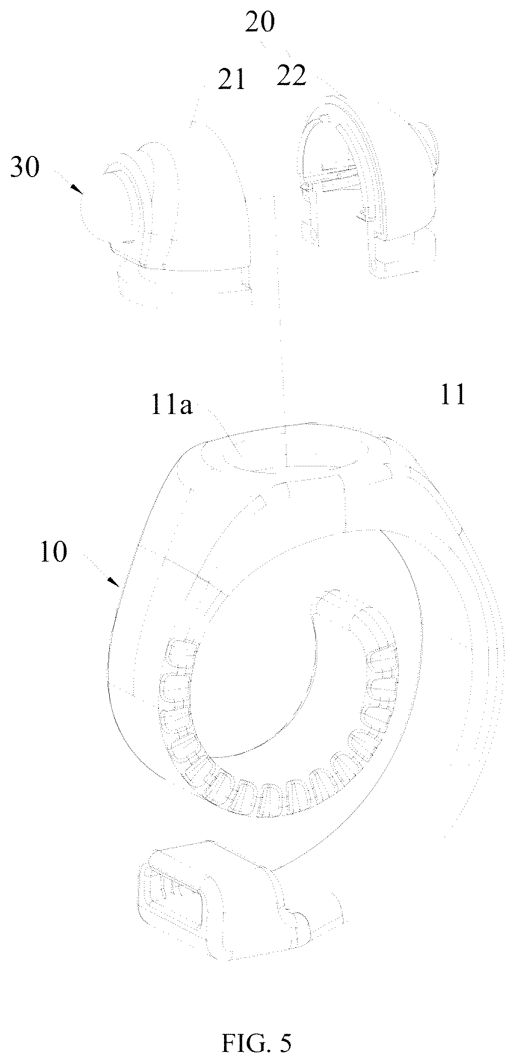 Patent US12504155 Figure 5 – Finger lamp structure