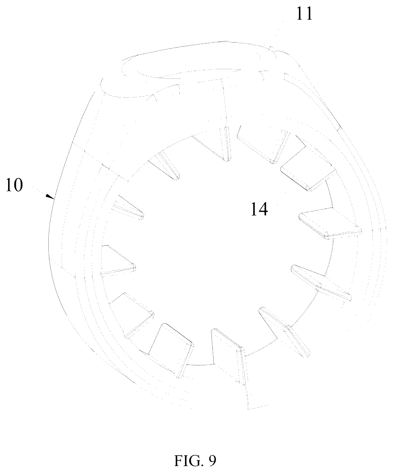Patent US12504155 Figure 9 – Finger lamp structure