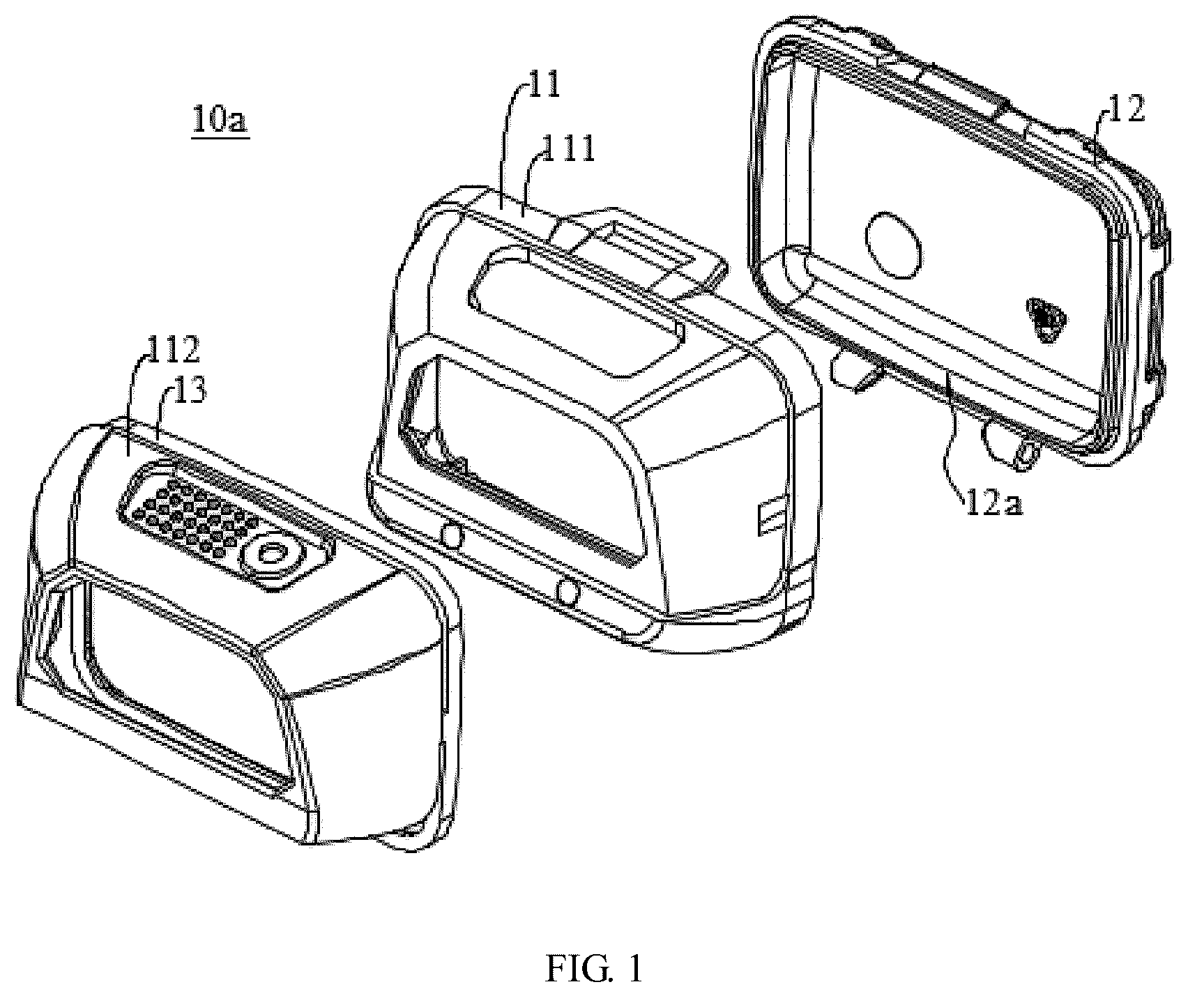 Patent US12504161 Figure 1 – Shell assembly, lighting lamp head and headlamp device
