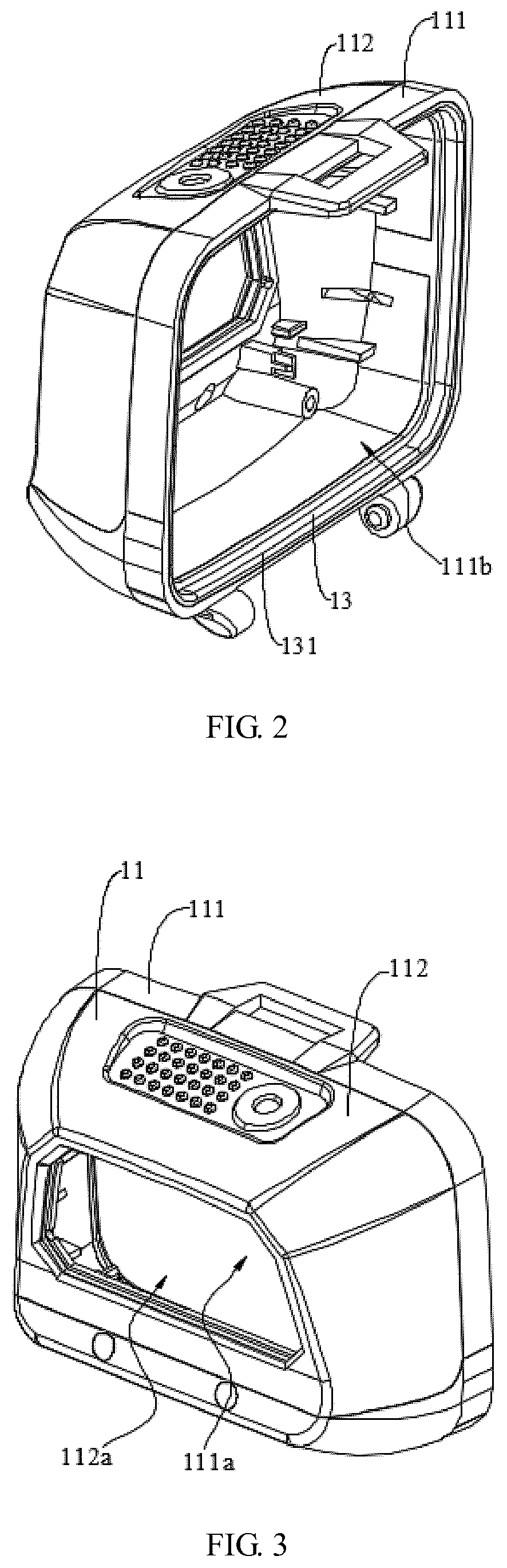 Patent US12504161 Figure 2 – Shell assembly, lighting lamp head and headlamp device