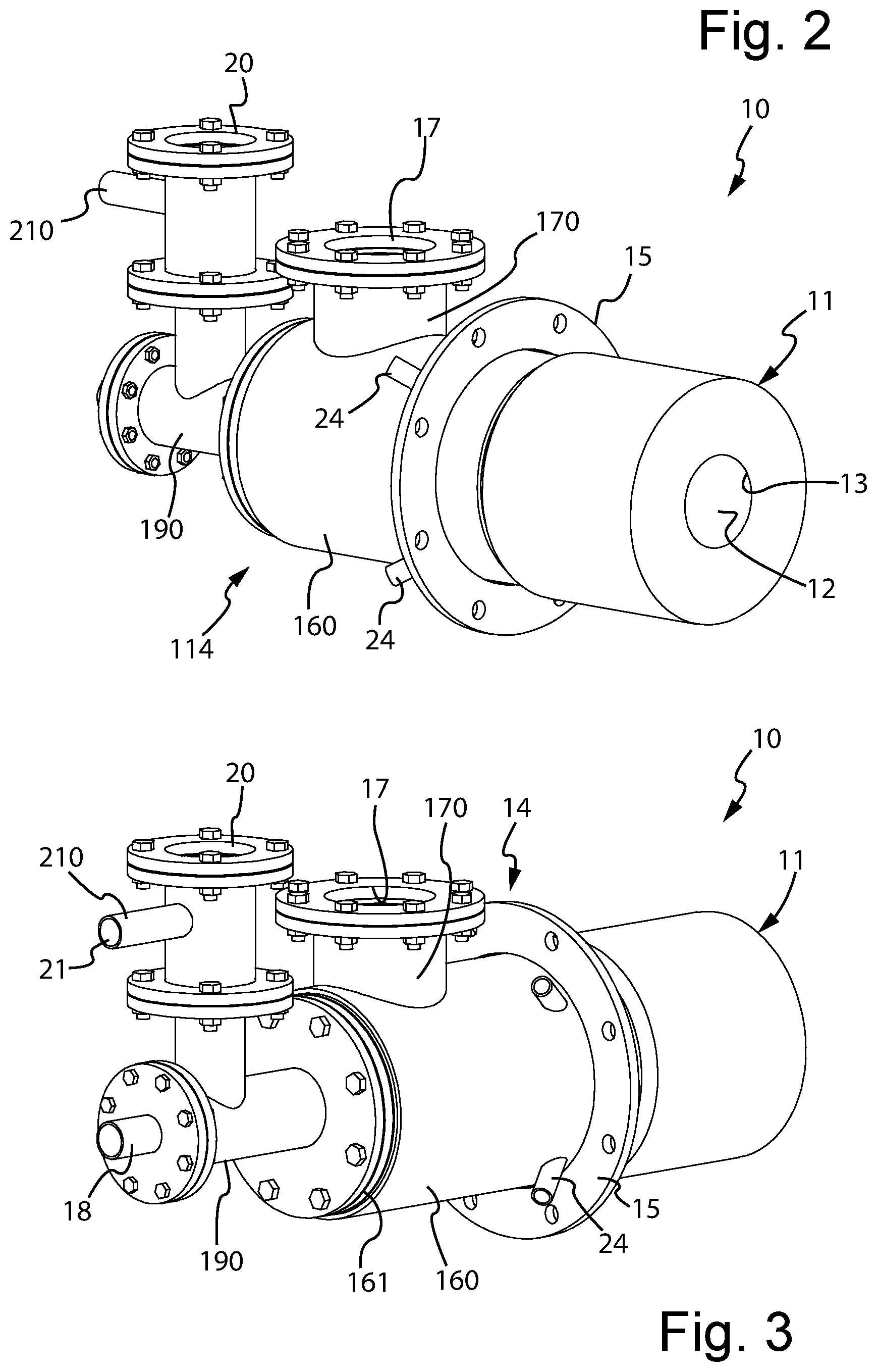Patent US12504165 Figure 2 – Direct flame burner unit for furnaces for the thermo-chemical treatment of steel strips in continuous hot-dip galvanizing plants