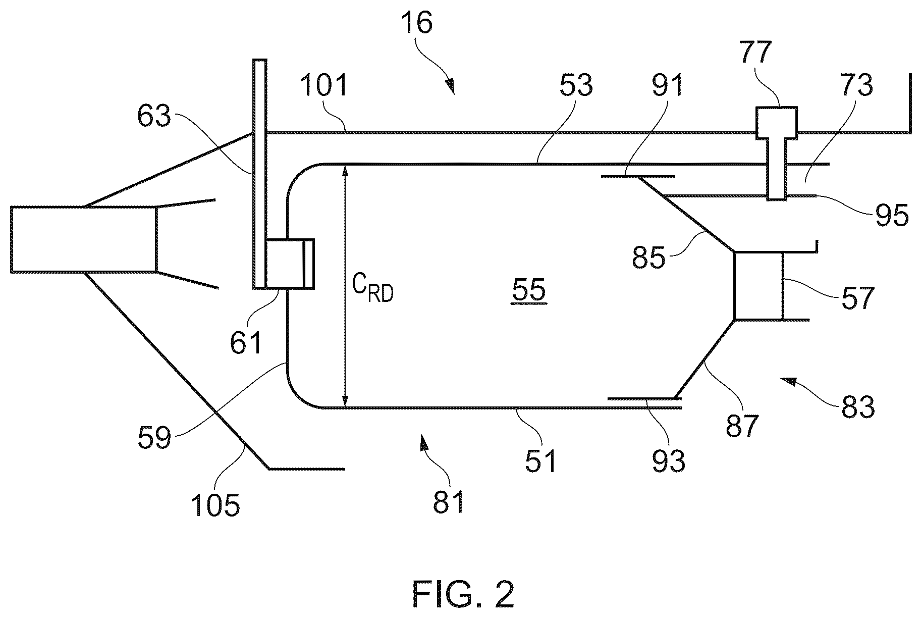 Patent US12504169 Figure 2 – Gas turbine engine