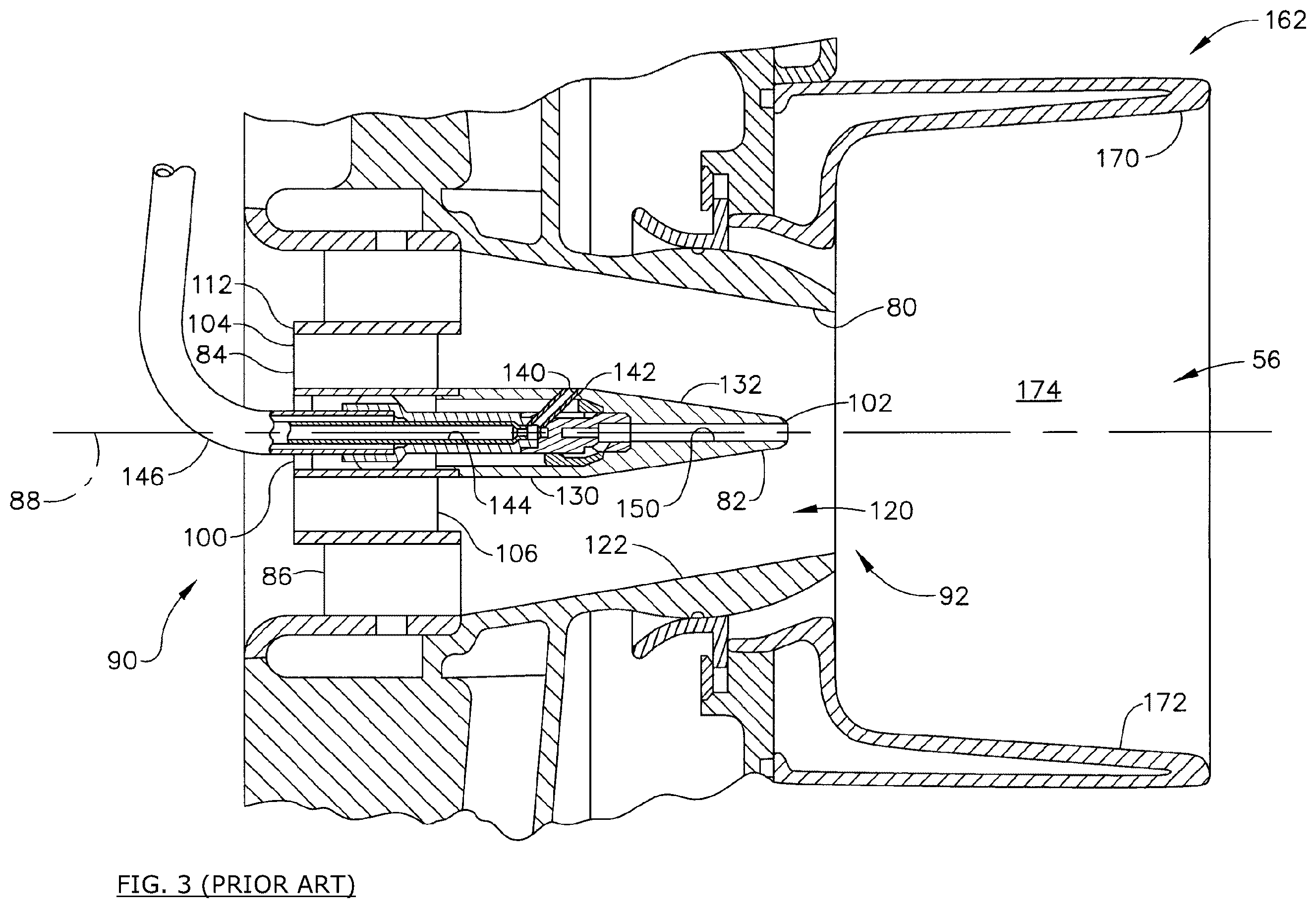 Patent US12504171 Figure 3 – Premixer for a combustor