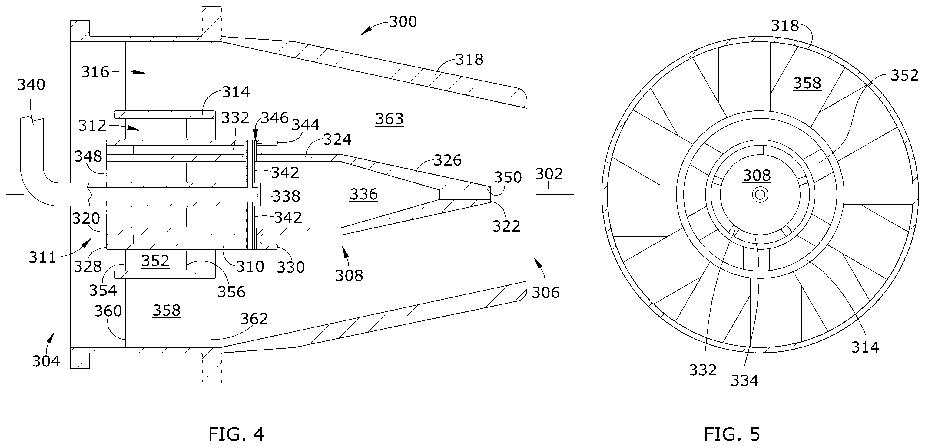 Patent US12504171 Figure 4 – Premixer for a combustor