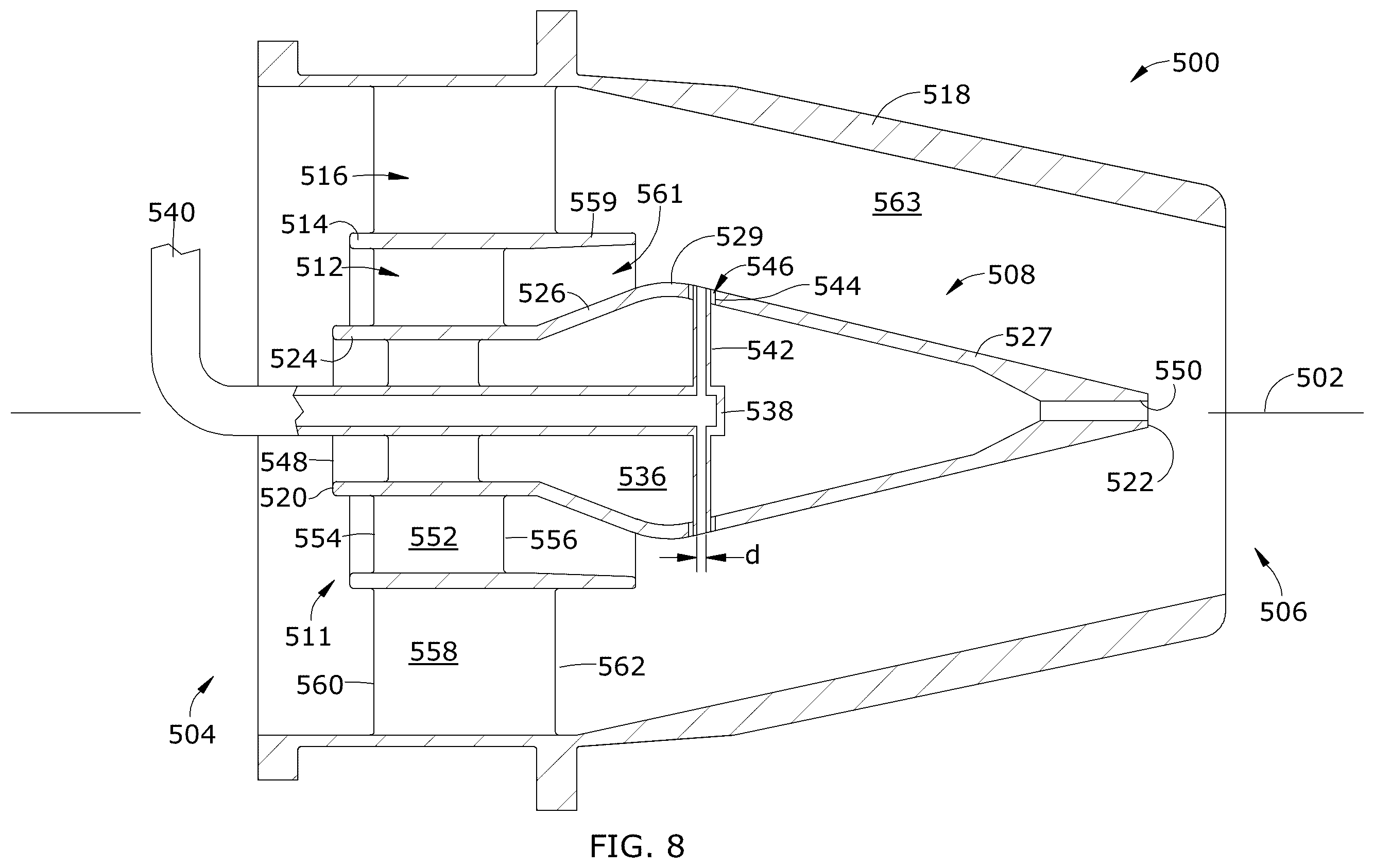 Patent US12504171 Figure 6 – Premixer for a combustor