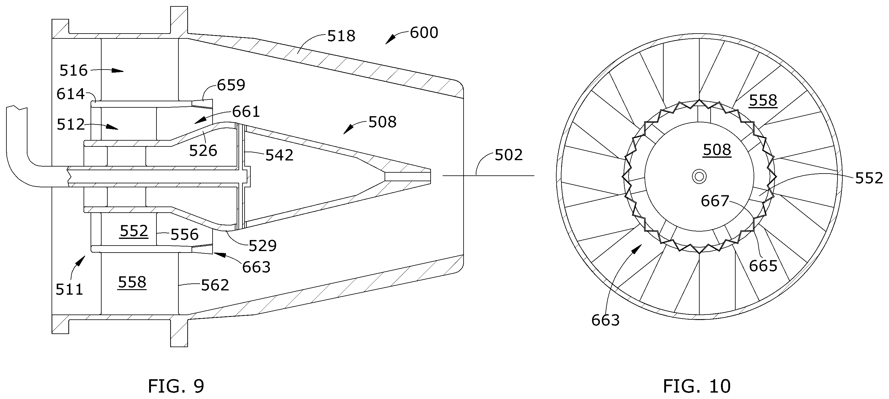 Patent US12504171 Figure 7 – Premixer for a combustor