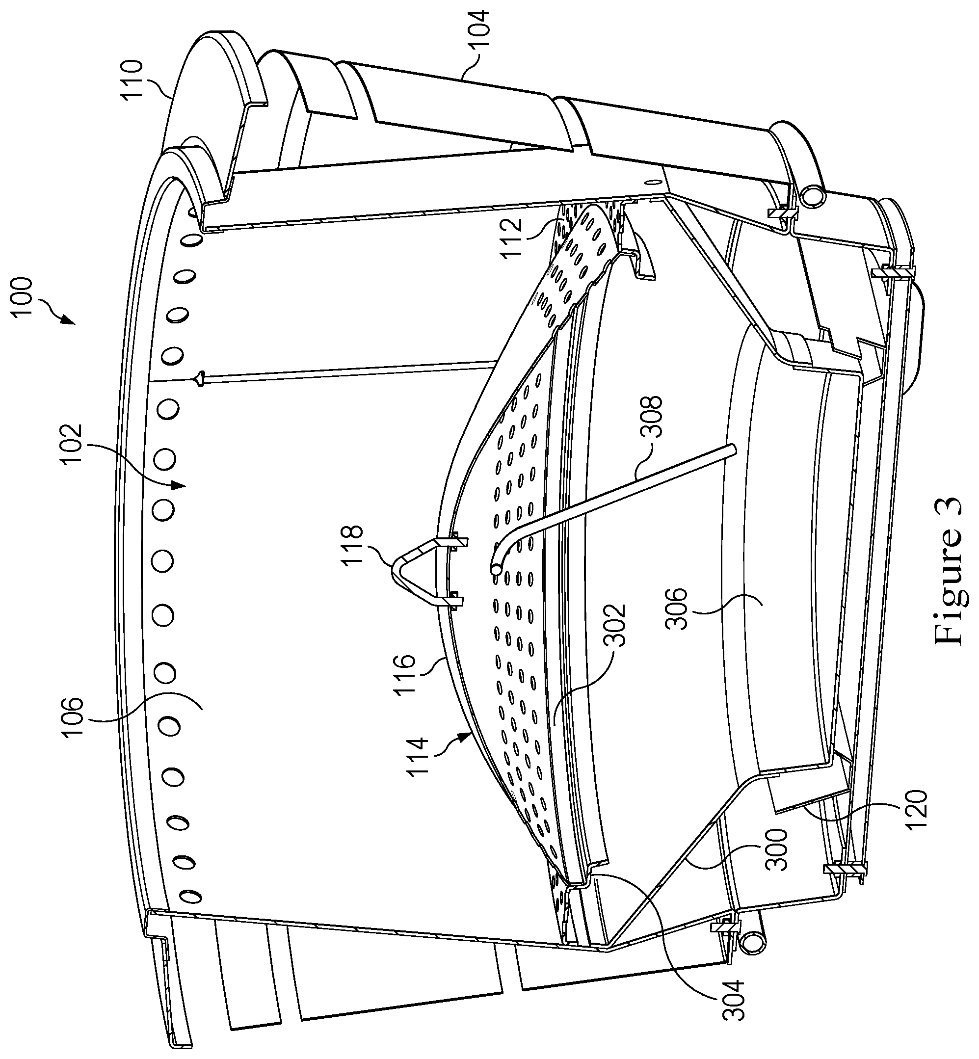 Patent US12504172 Figure 3 – Multi-configuration fire pit grate