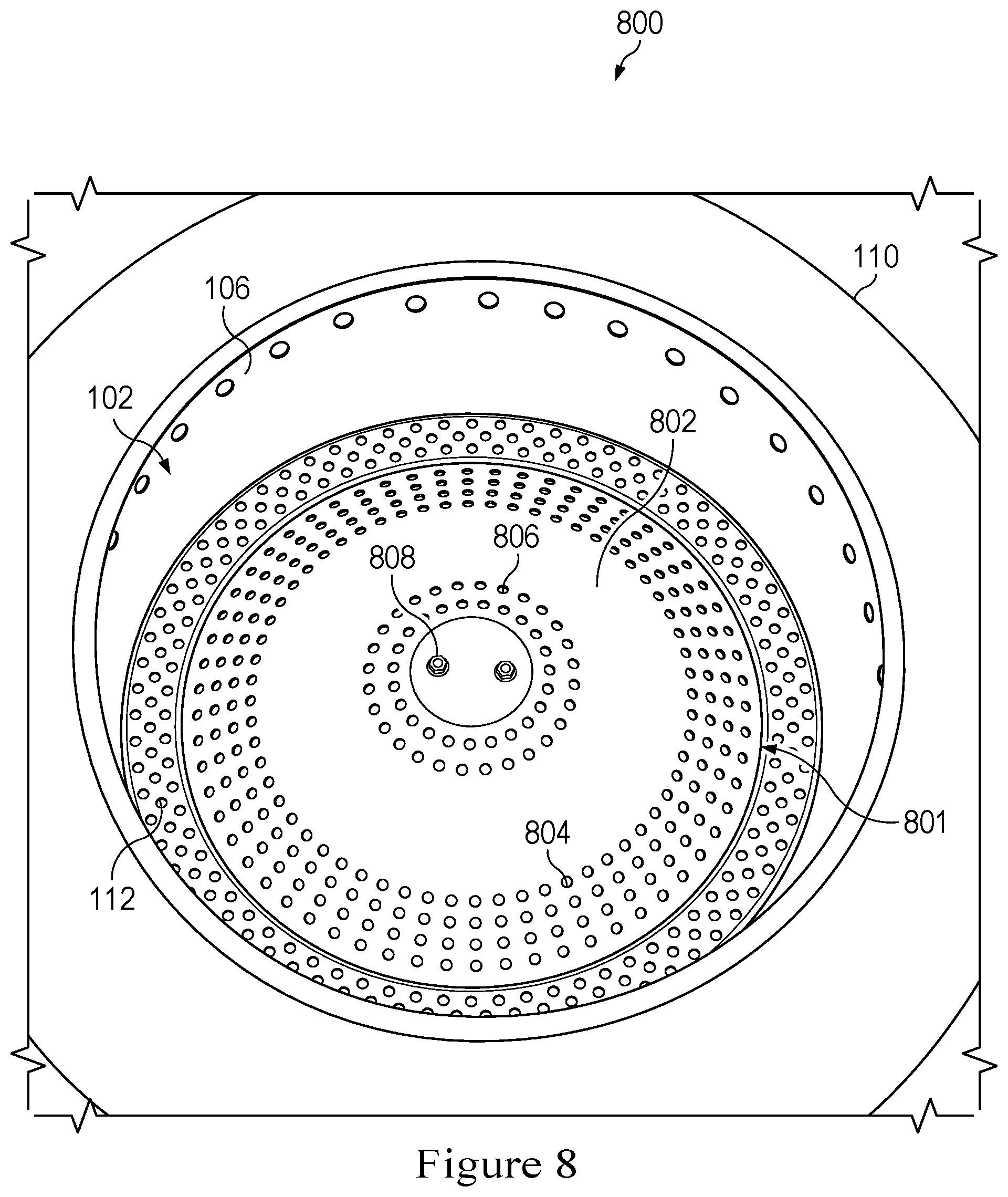 Patent US12504172 Figure 8 – Multi-configuration fire pit grate