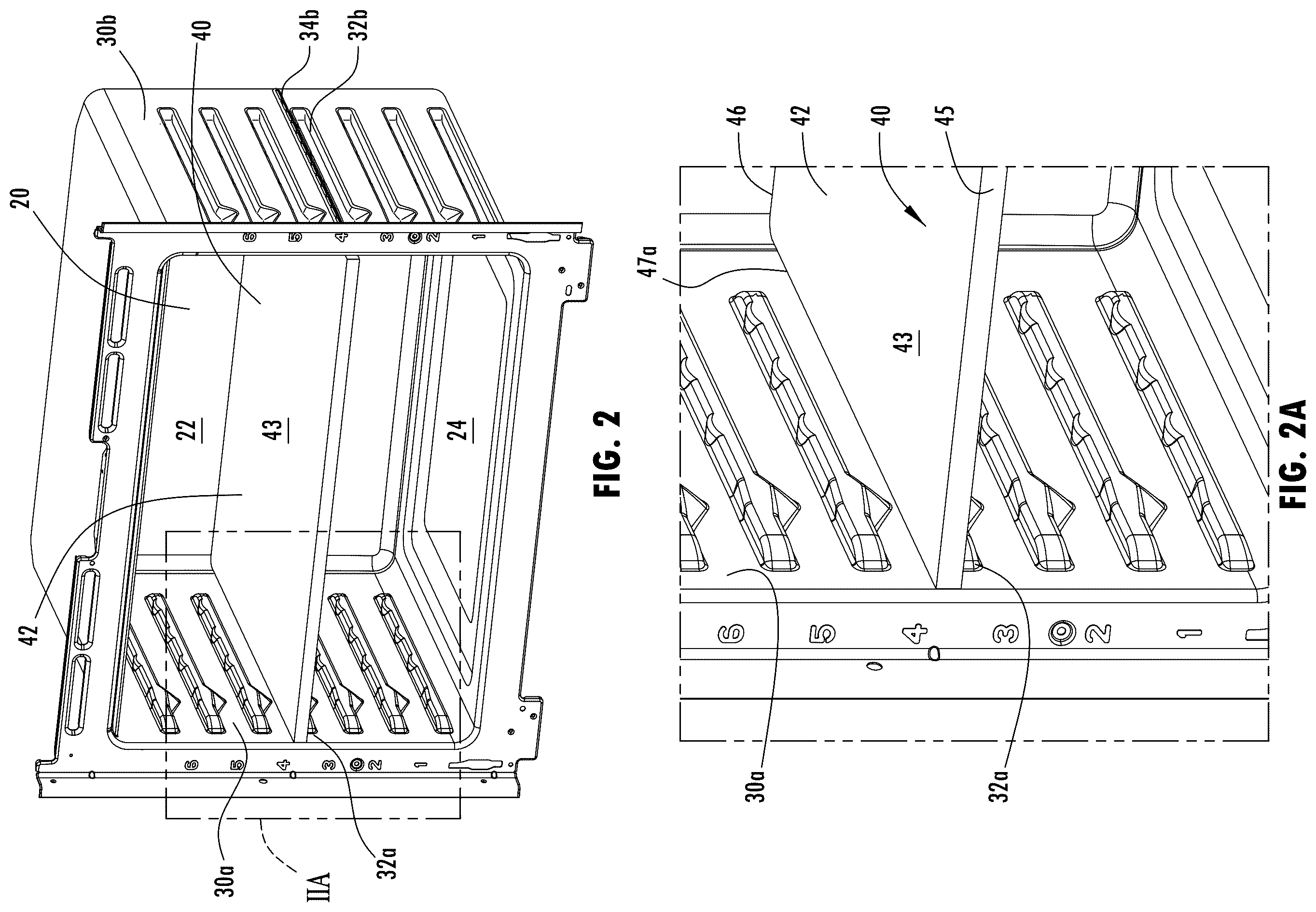 Patent US12504175 Figure 2 – Air-tight removable divider and thermal break