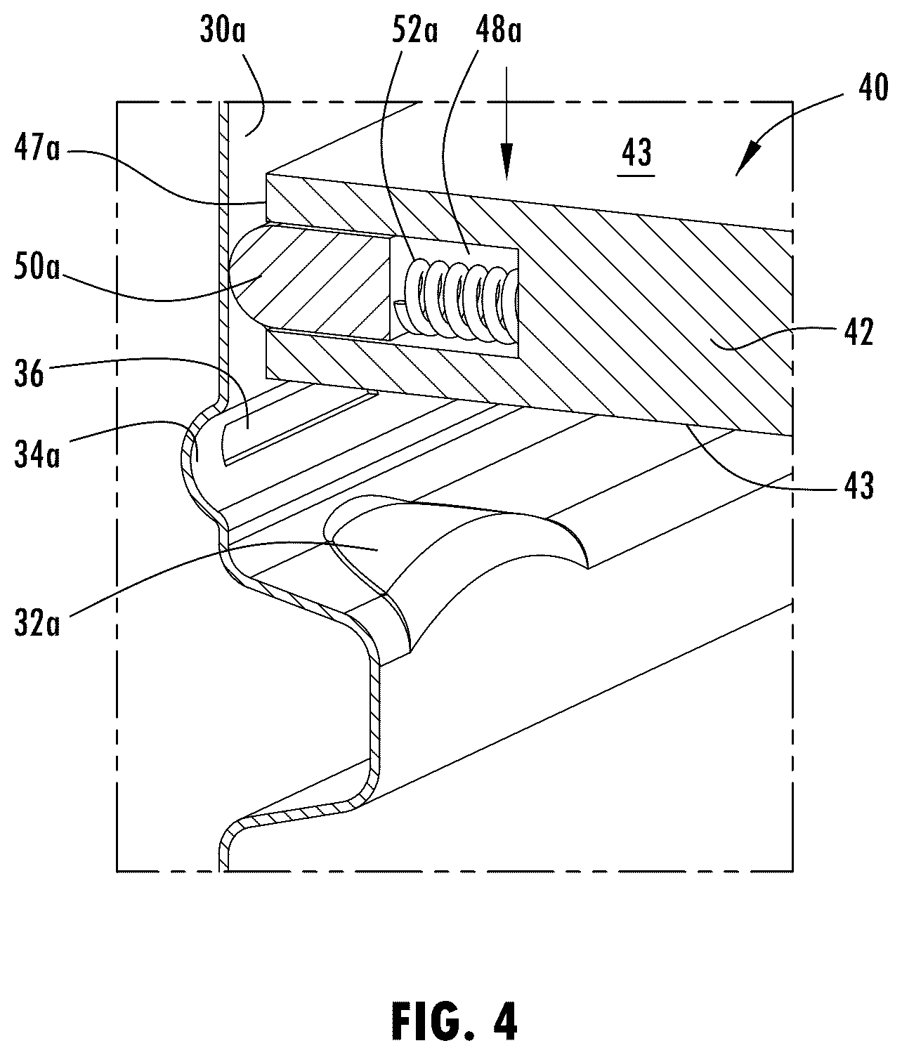 Patent US12504175 Figure 4 – Air-tight removable divider and thermal break
