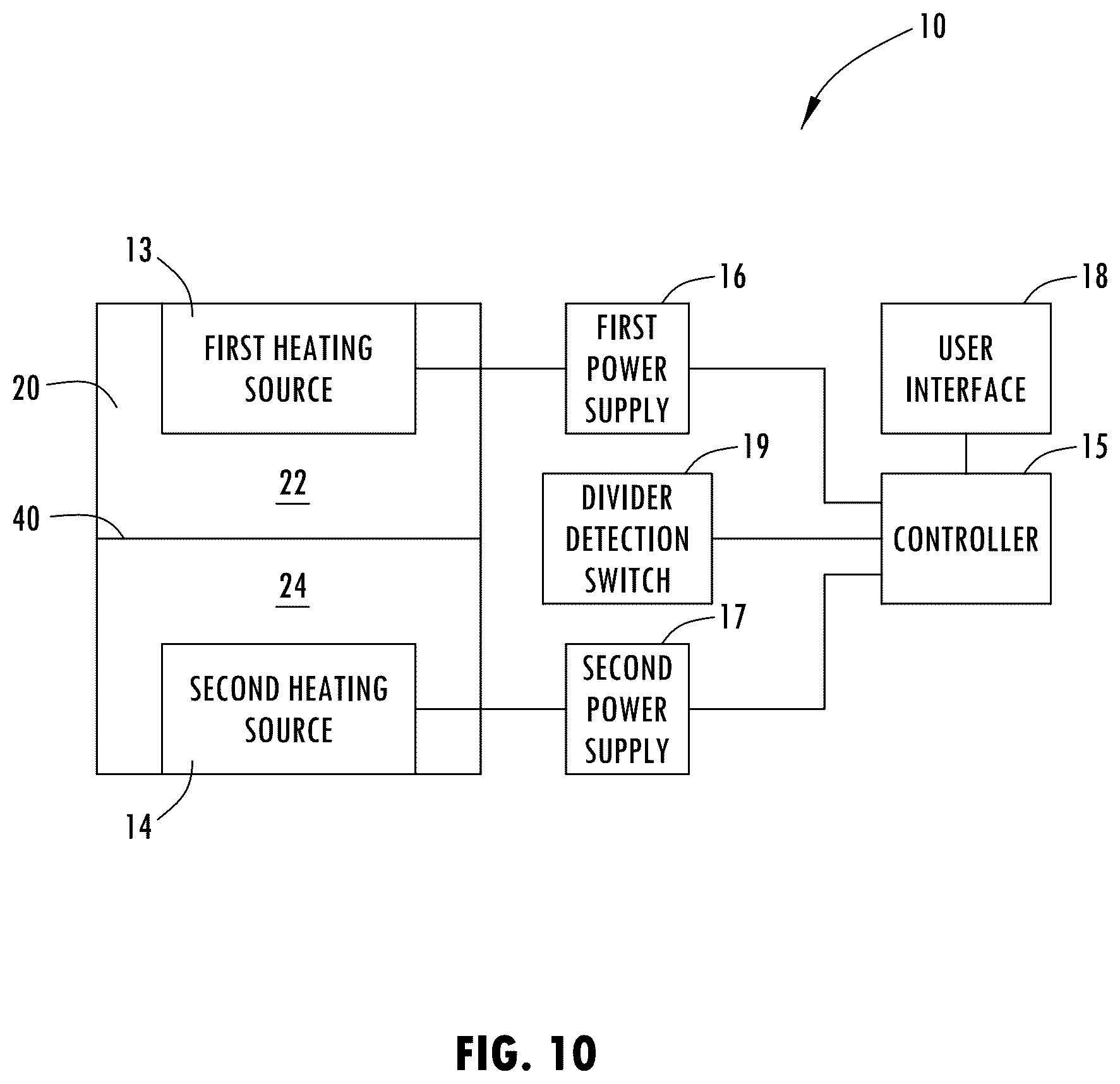 Patent US12504175 Figure 10 – Air-tight removable divider and thermal break