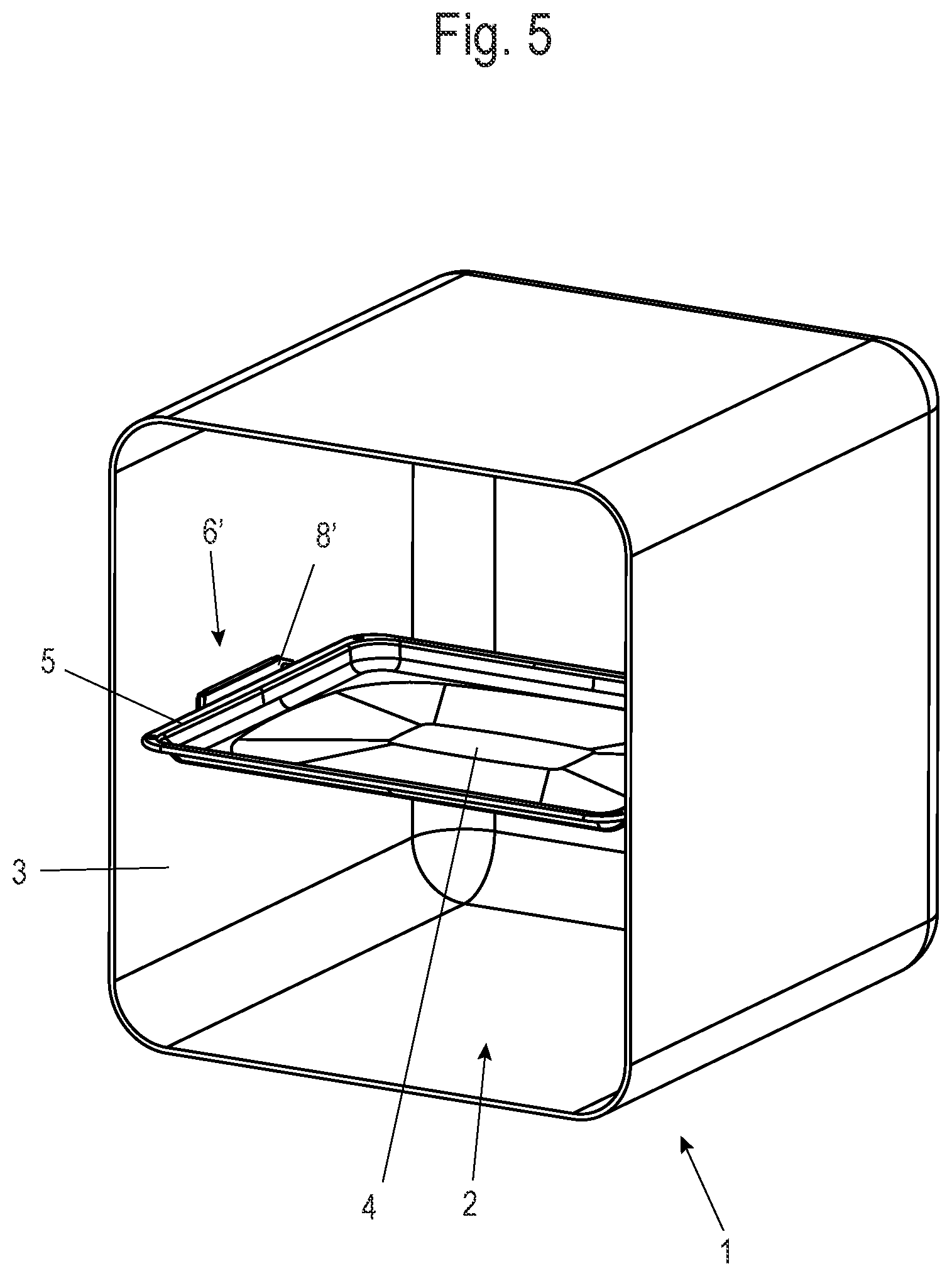 Patent US12504176 Figure 5 – Baking oven