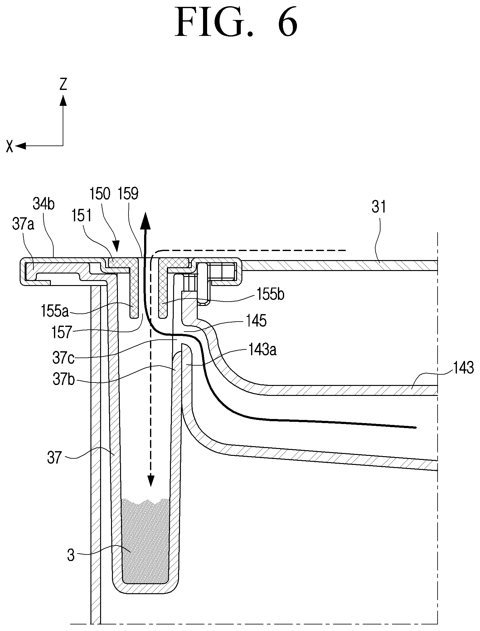 Patent US12504178 Figure 6 – Cooking device