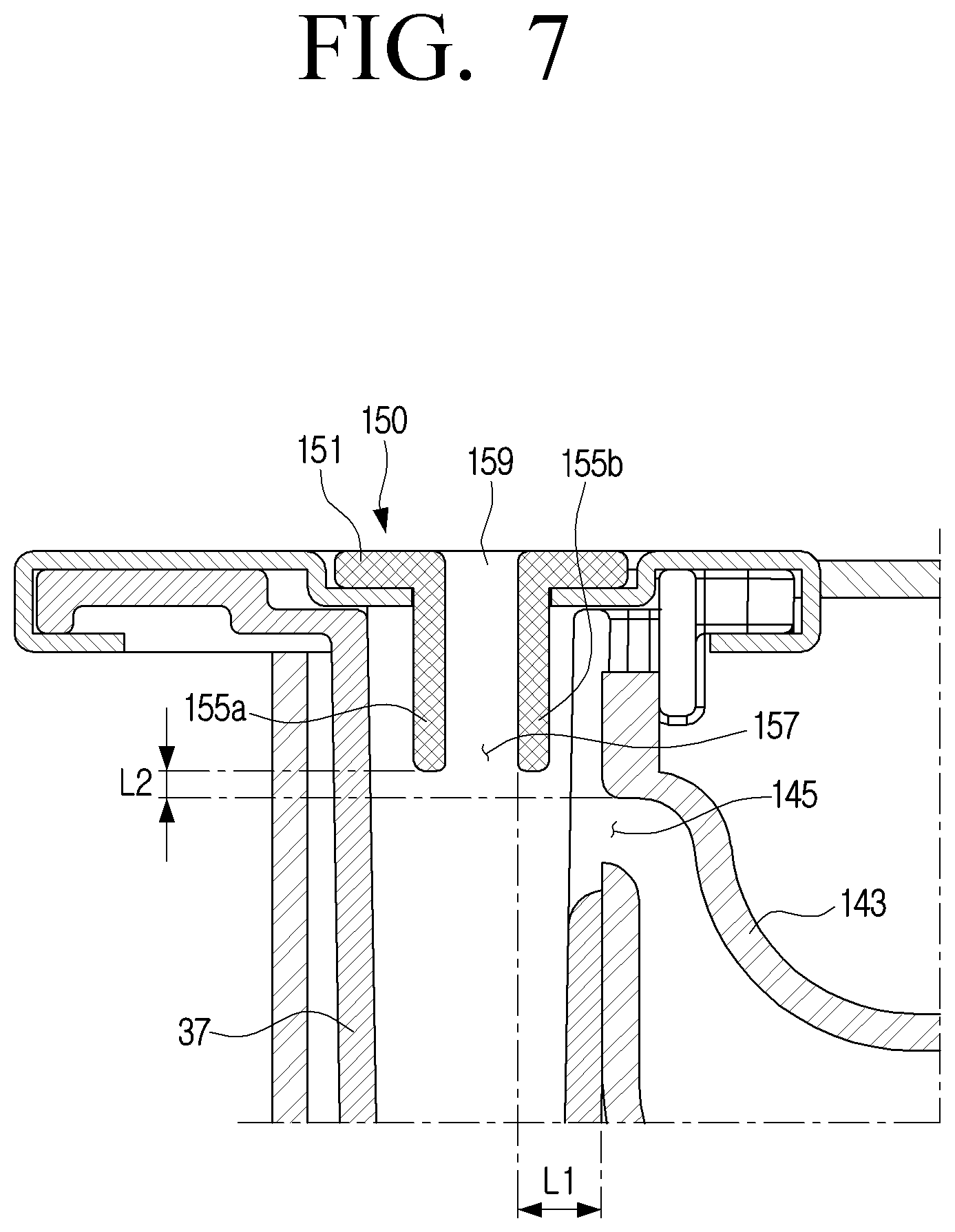 Patent US12504178 Figure 7 – Cooking device