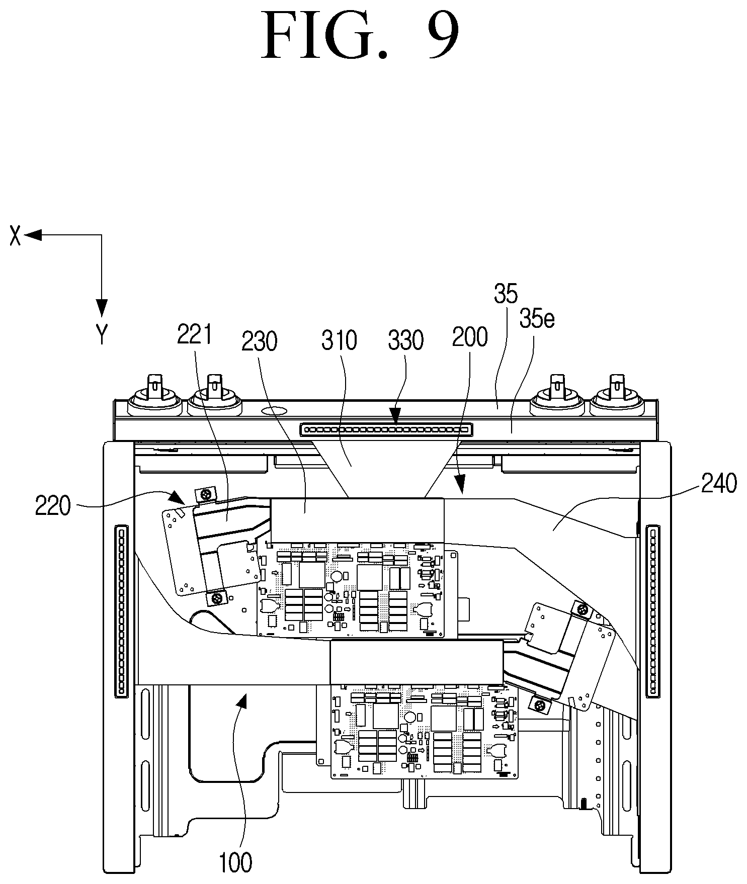 Patent US12504178 Figure 9 – Cooking device