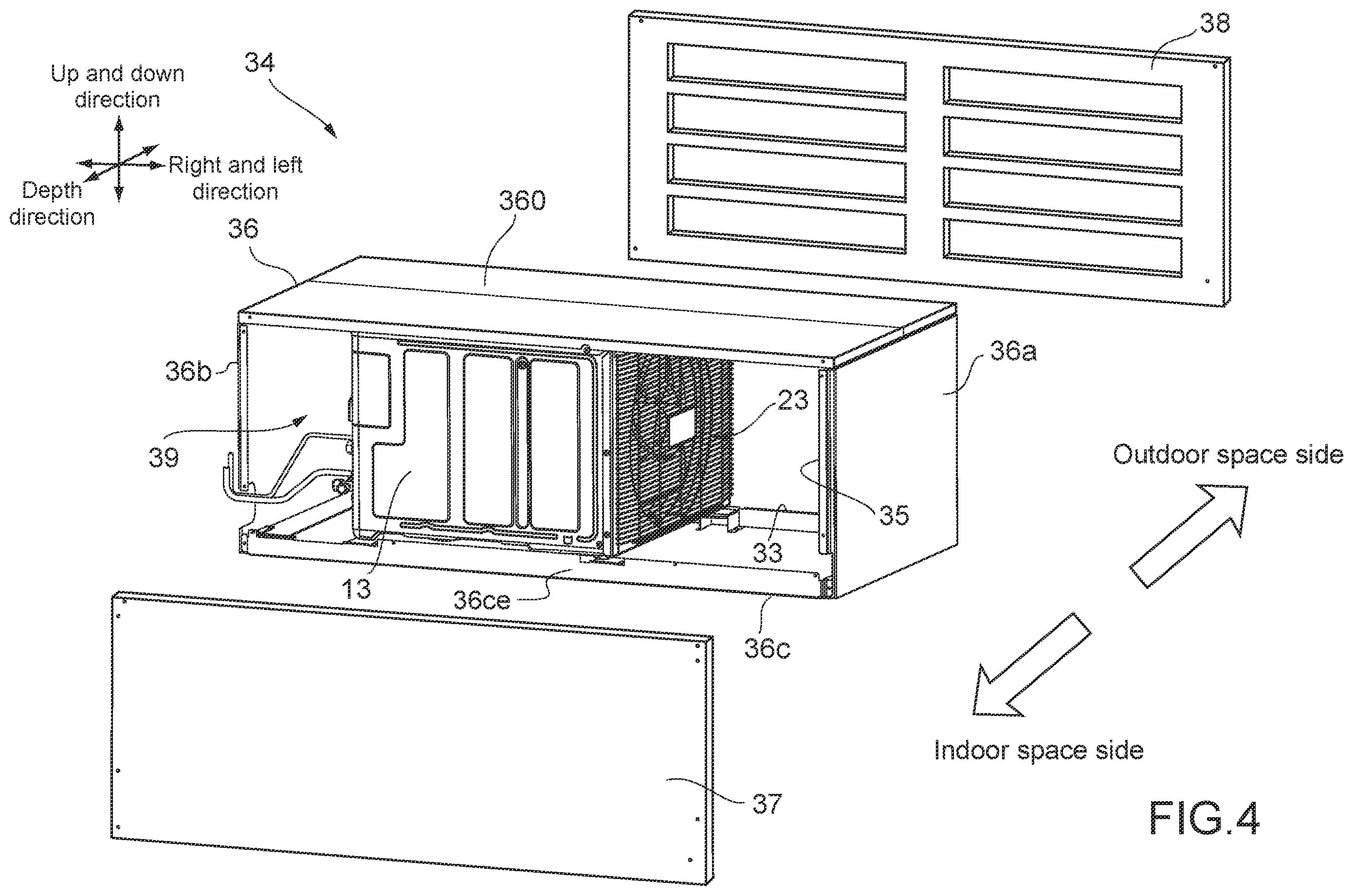 Patent US12504180 Figure 4 – Air conditioner