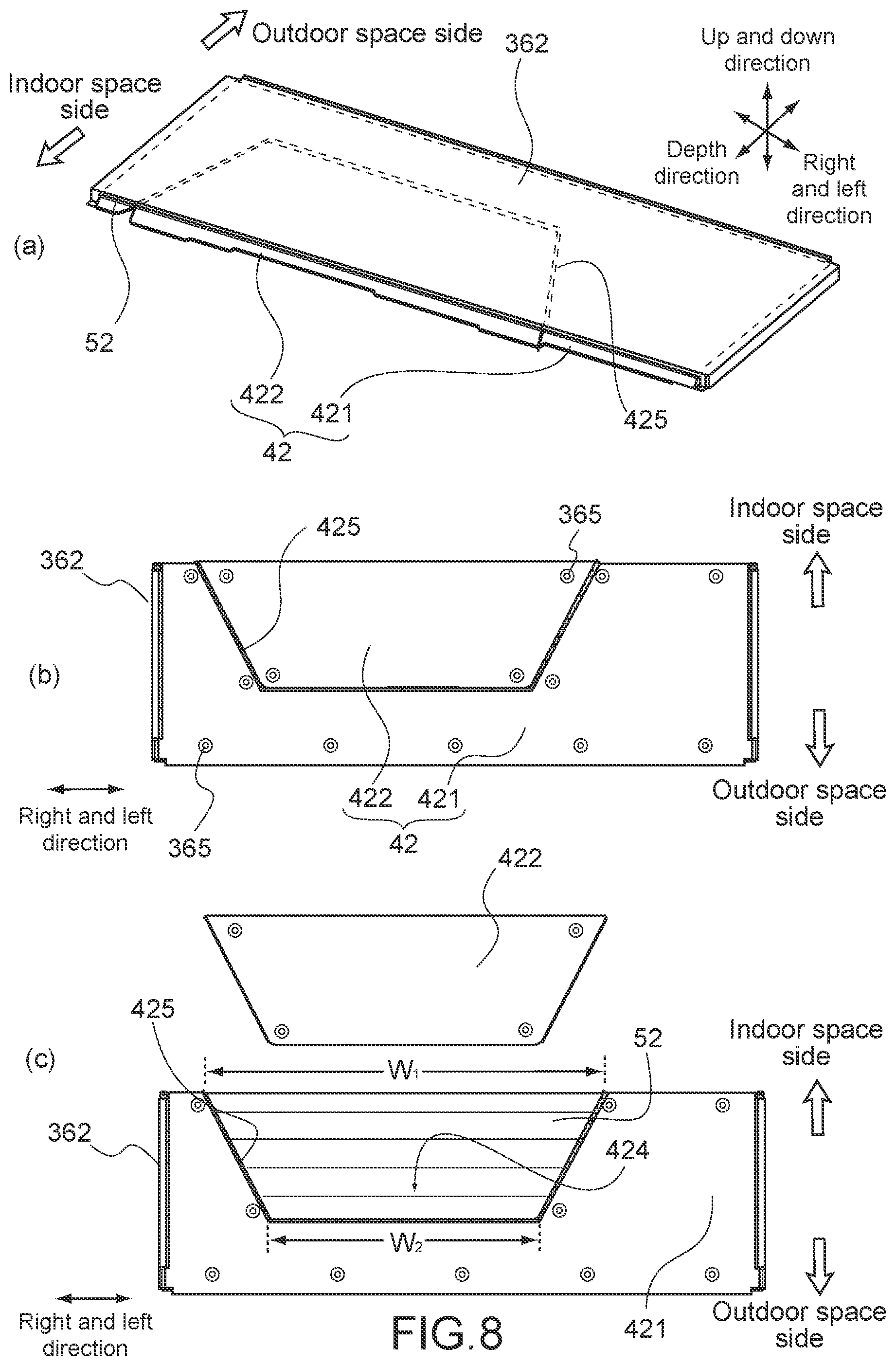 Patent US12504180 Figure 8 – Air conditioner